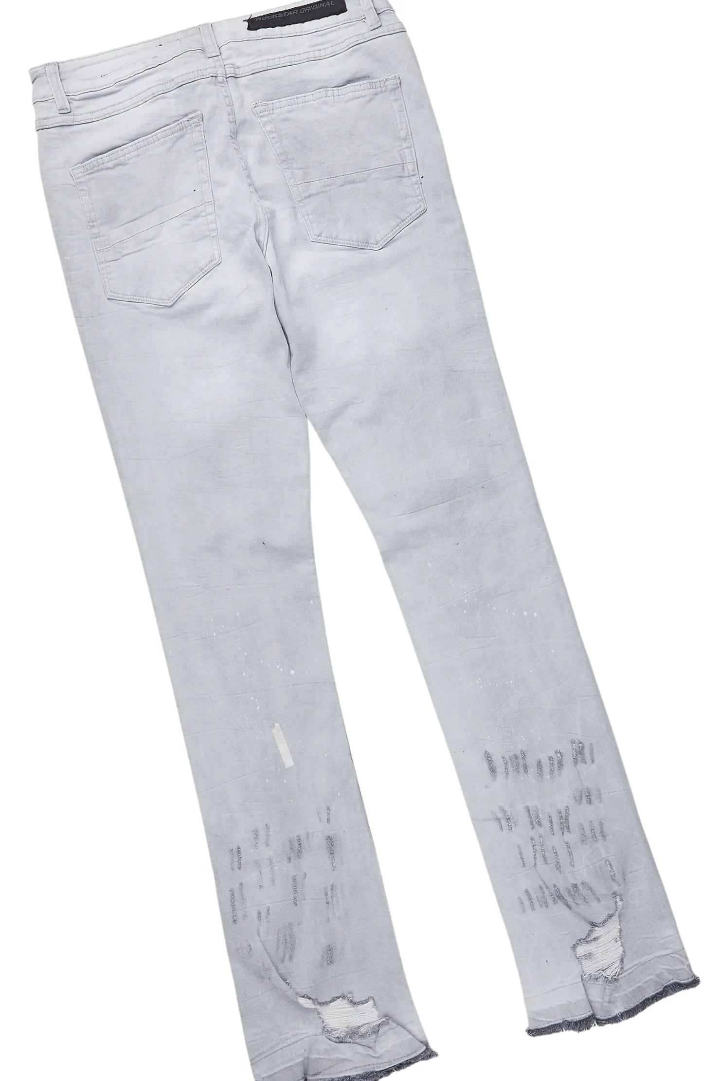 Yooz Grey Hoodie/Stacked Flare Jean Bundle