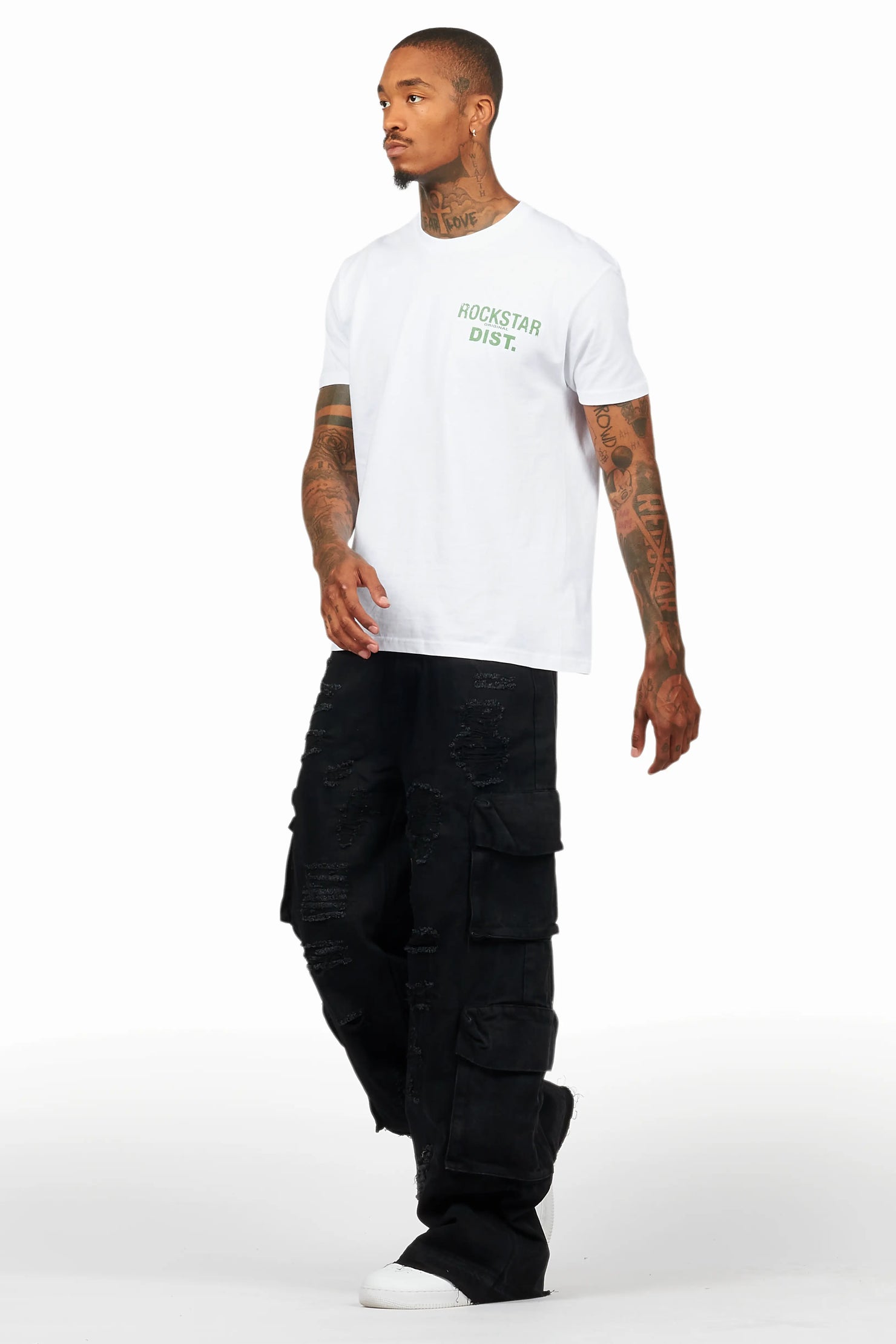 Peppe Black Baggy Fit Jean
