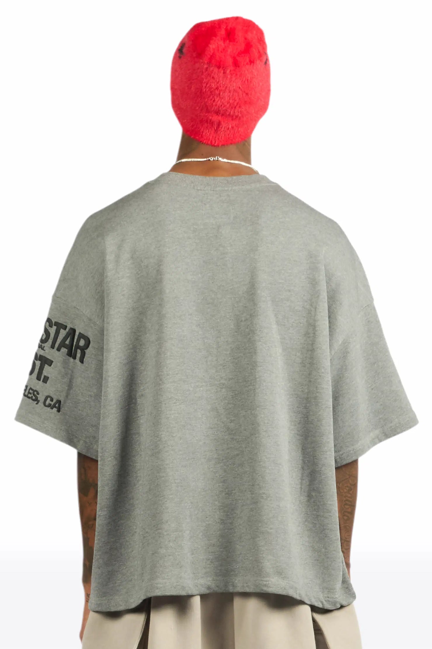Outline Heather Grey French Terry T-Shirt