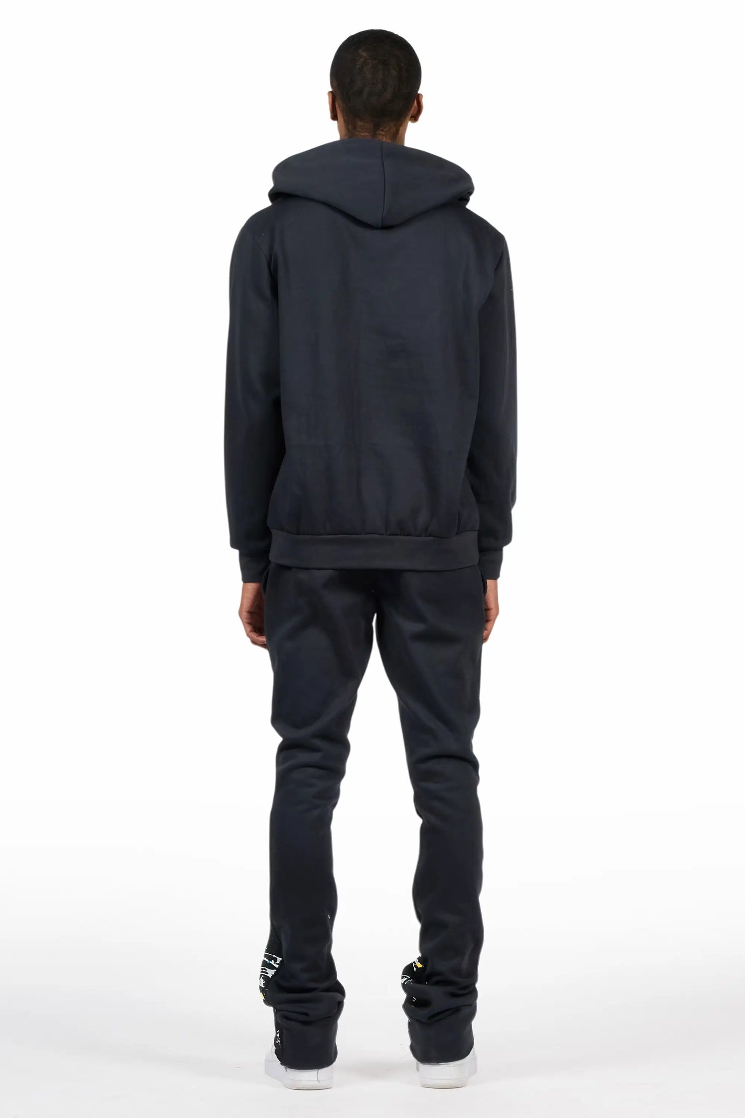 Horia Charcoal/Multi Hoodie/Stacked Flare Track Set