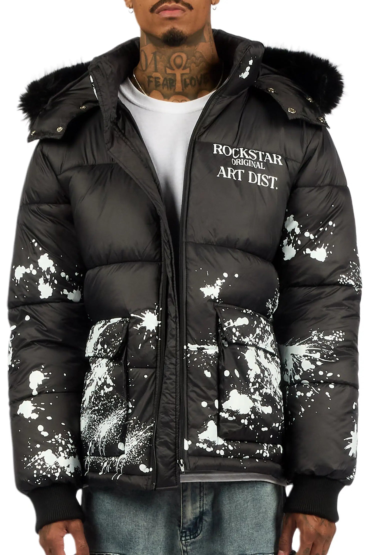 Filip Black Puffer Jacket