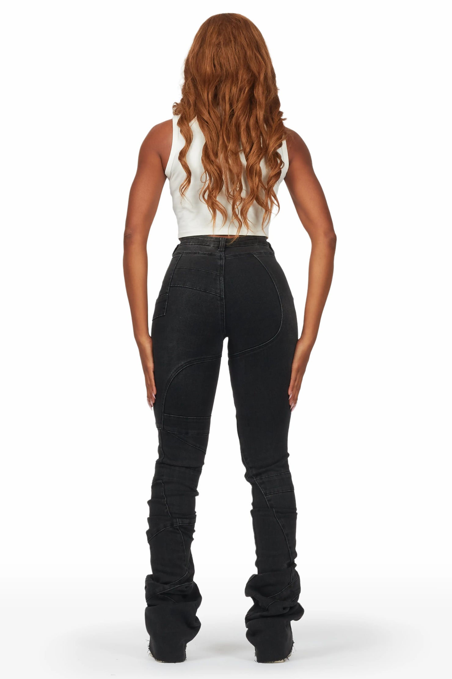 Wynter Black Super Stacked Jean