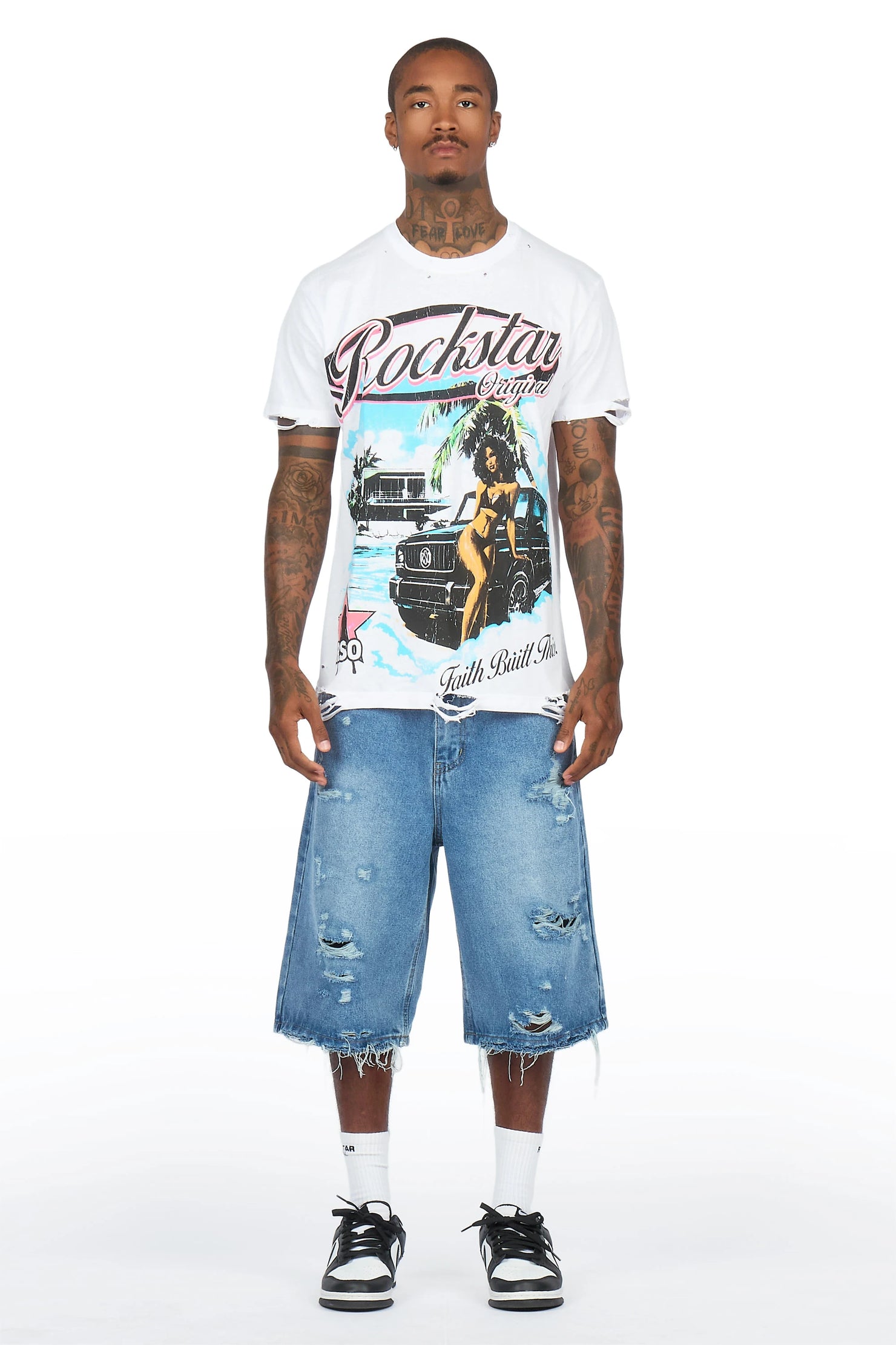 Yayo Indigo Denim Jort