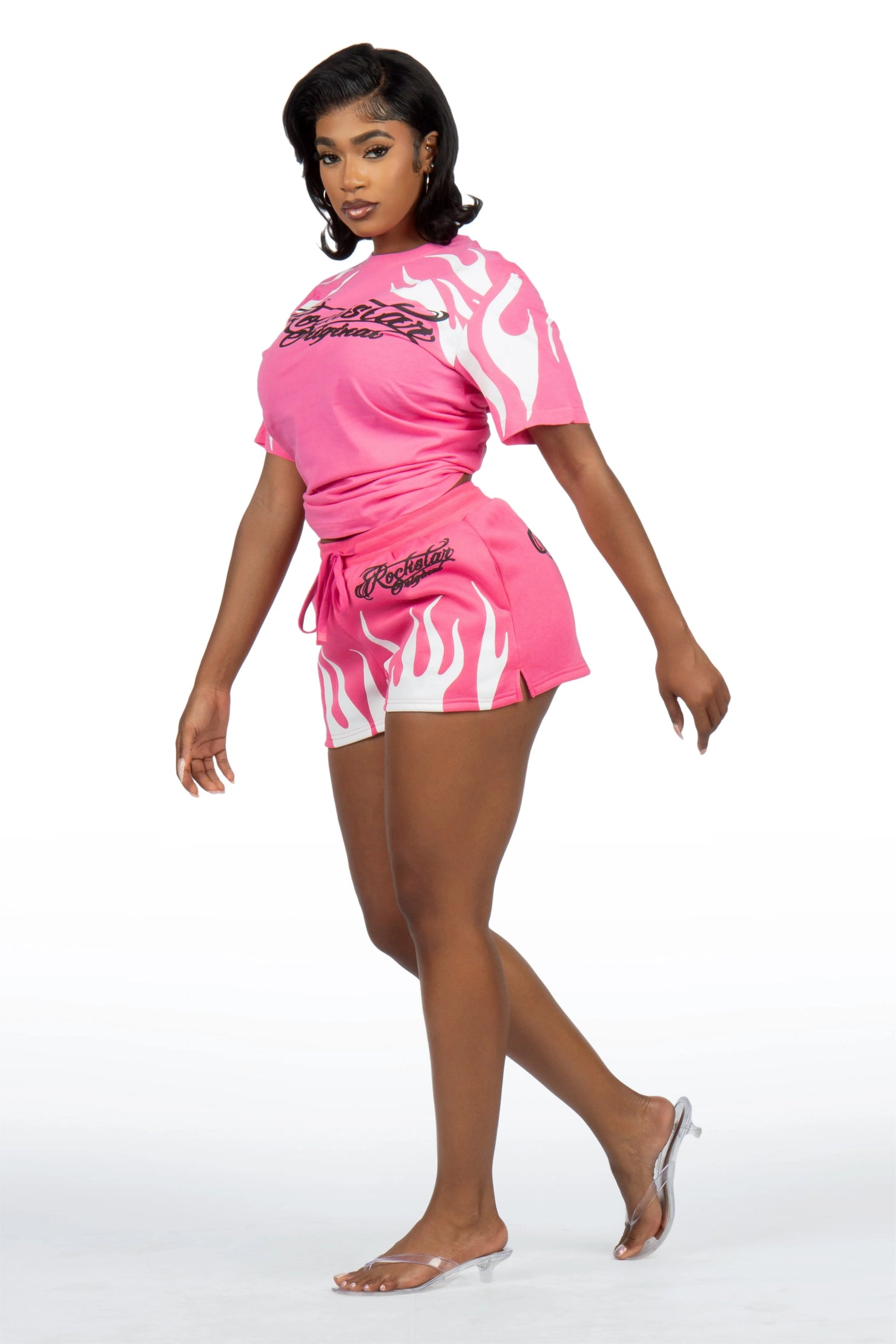 Marlissa Pink T-Shirt Short Set
