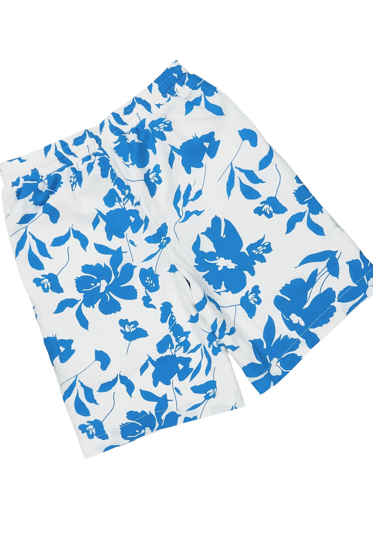 Boys Puka Blue/Cream Button Down Shirt/Short Set
