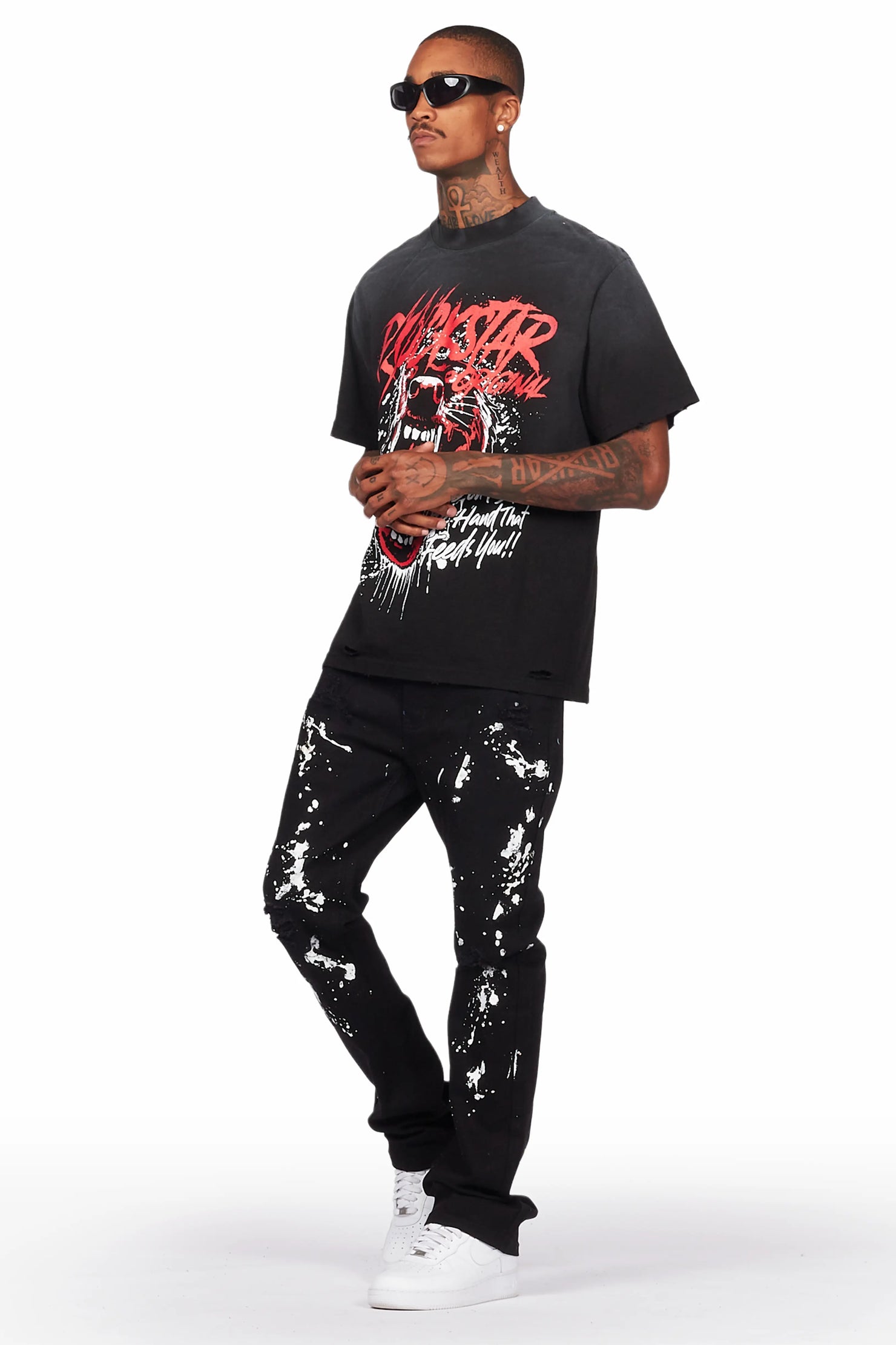 Salus Black Bootcut Painter Jean