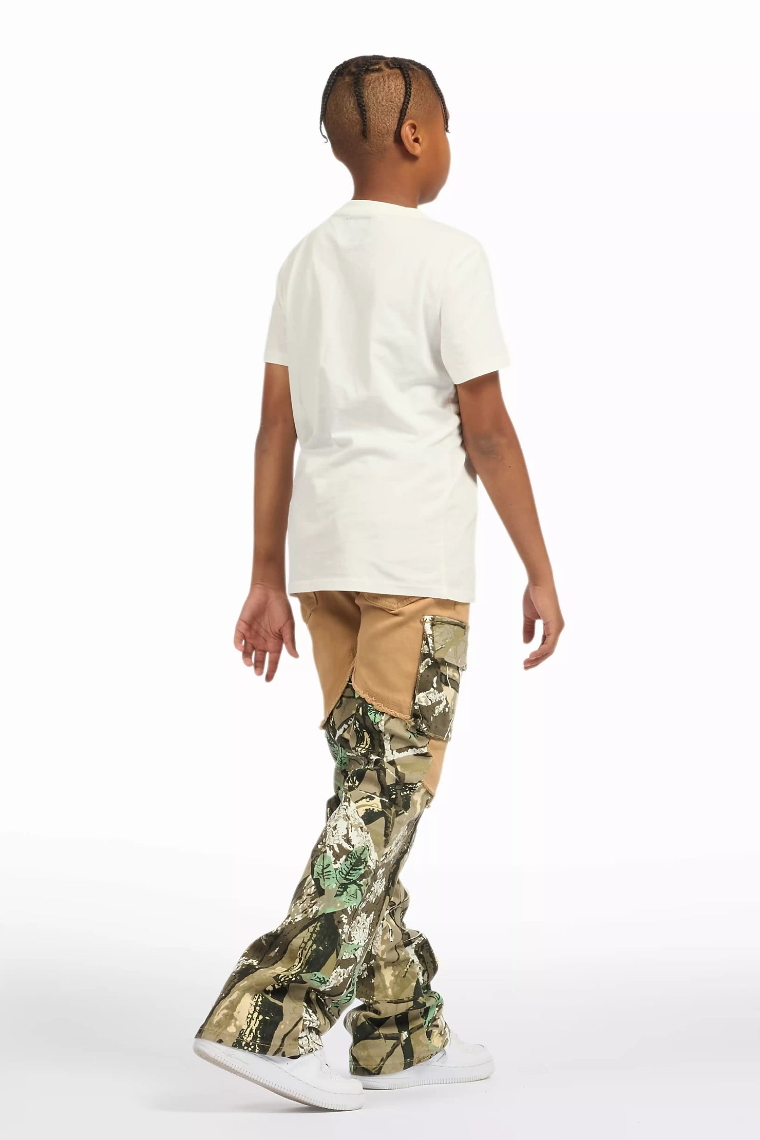 Boys Denka Beige Stacked Fit Jean
