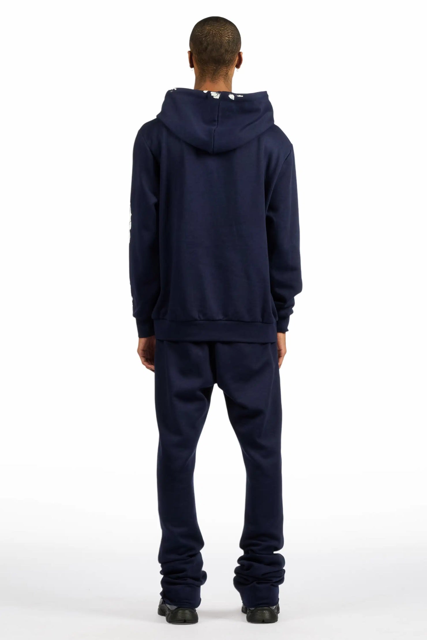 Filip Navy Hoodie/Stacked Pant Track Set