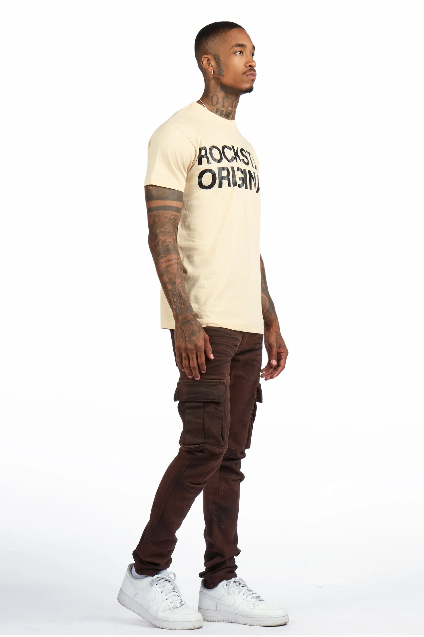 Cruz Dark Brown Slim Fit Jean