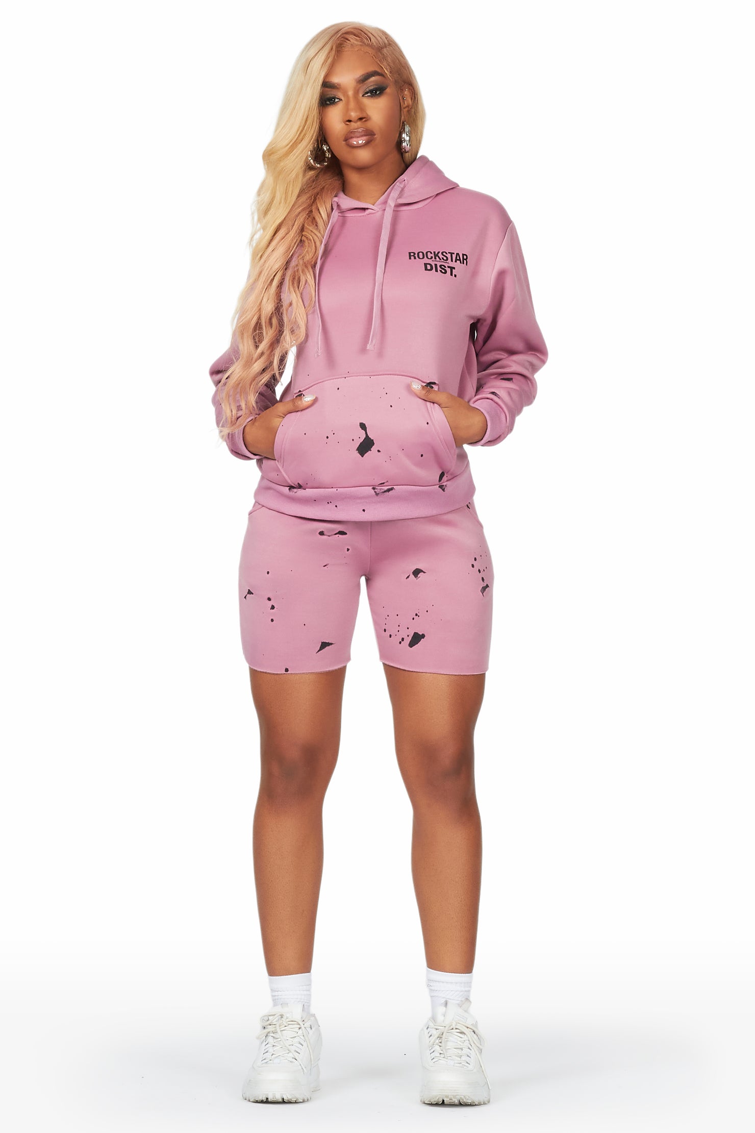 Just Between Us Pink Short Set