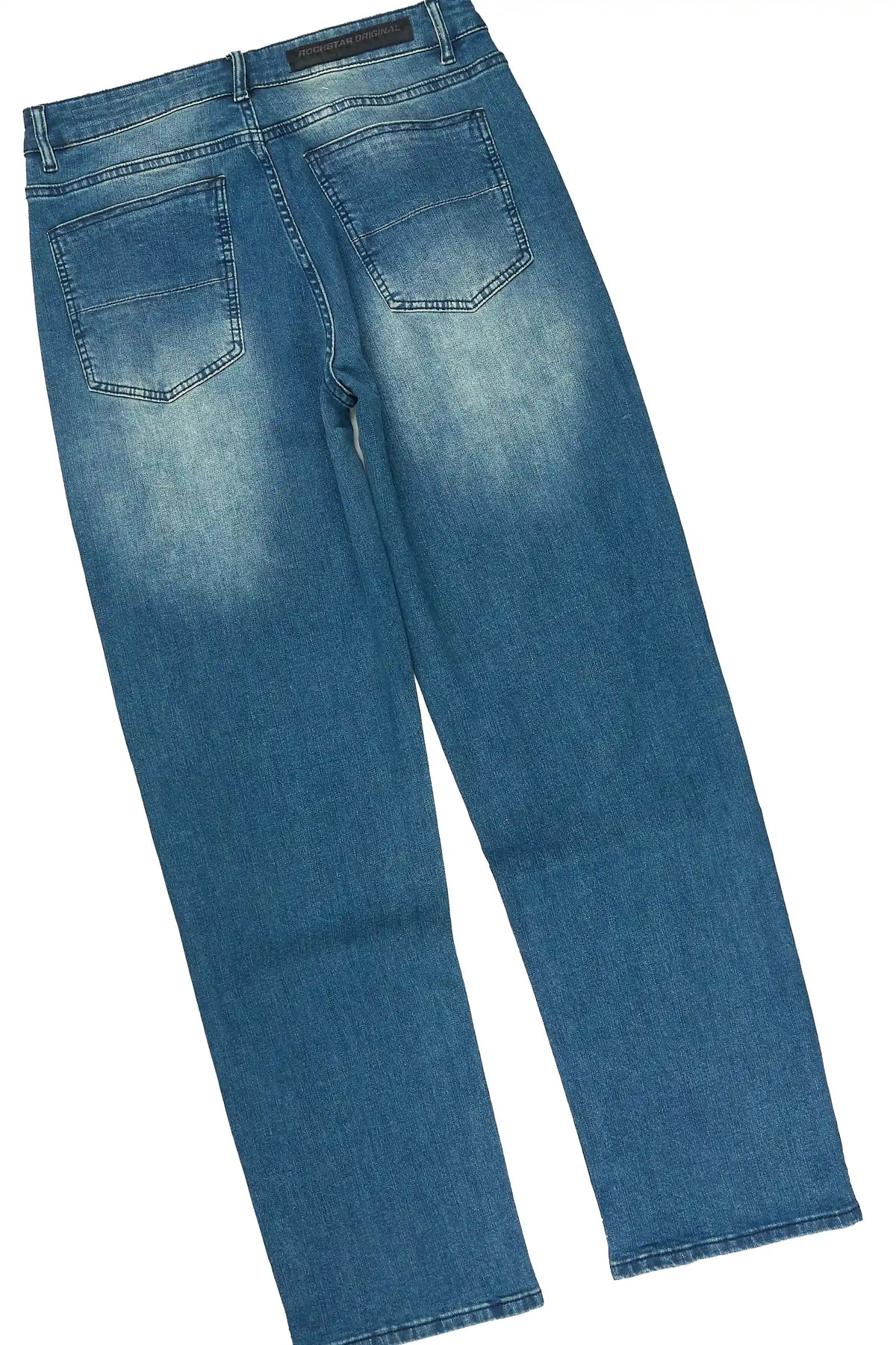 Clemente Blue Rhinestone Button Down Shirt/Jean Set