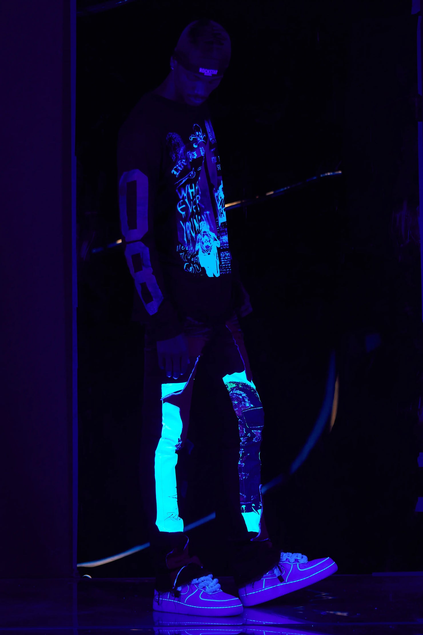 Grill Black Long Sleeve Graphic T-Shirt