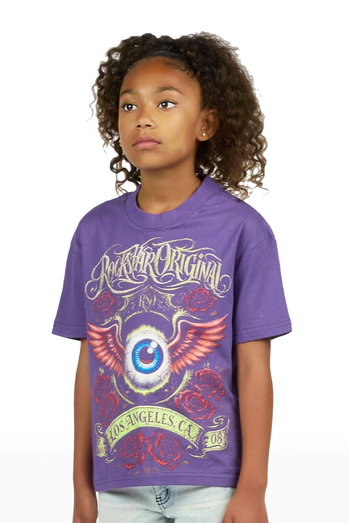 Girls Palady Purple Graphic T-Shirt