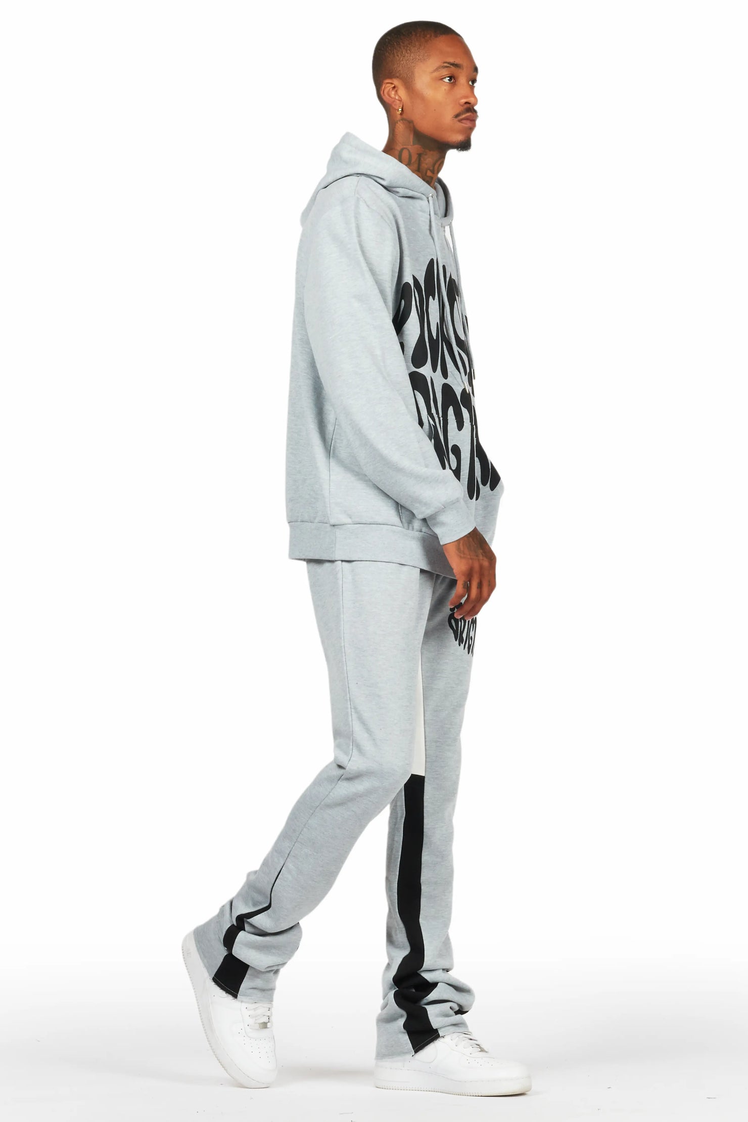 Thierry Grey Stacked Flare Track Set