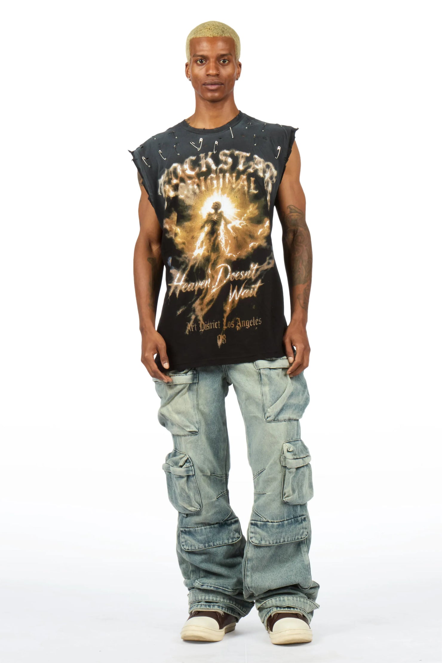 Mahesh Vintage Blue Baggy Fit Jean