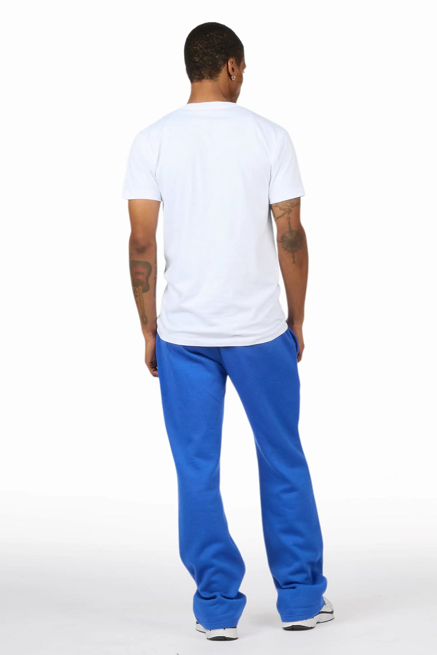 Twinkle White/Royal Blue T-Shirt/Relaxed Track Set