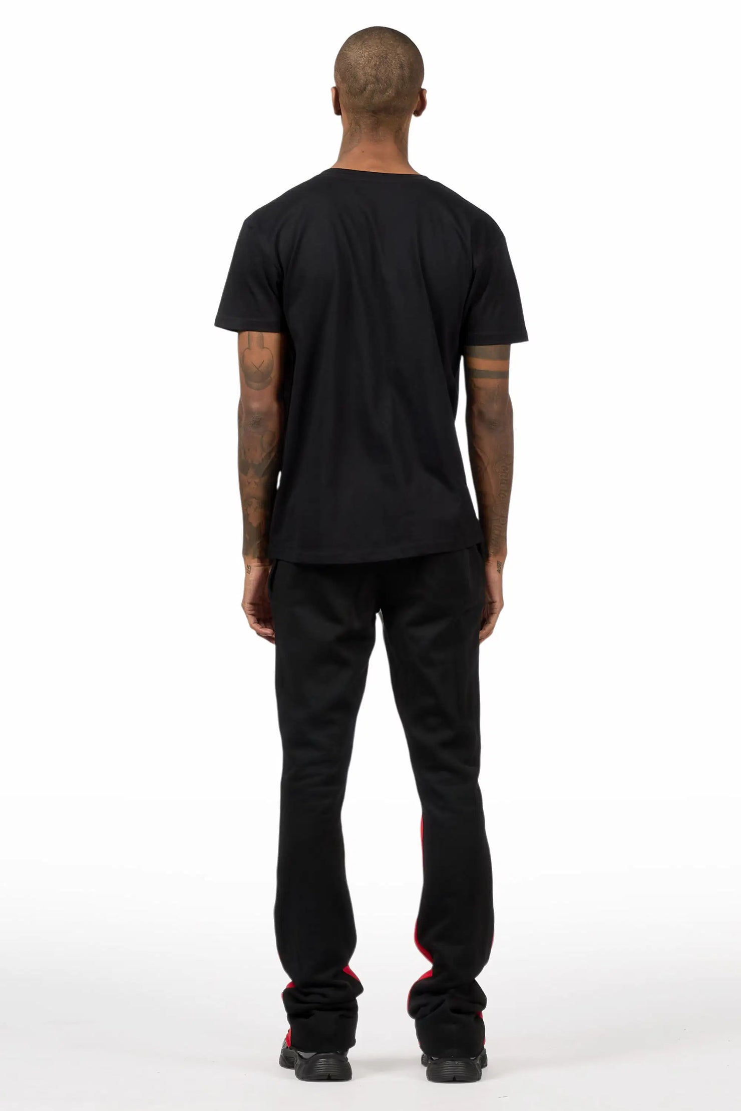 Pluton Black/Cream T-Shirt/Relaxed Track Set