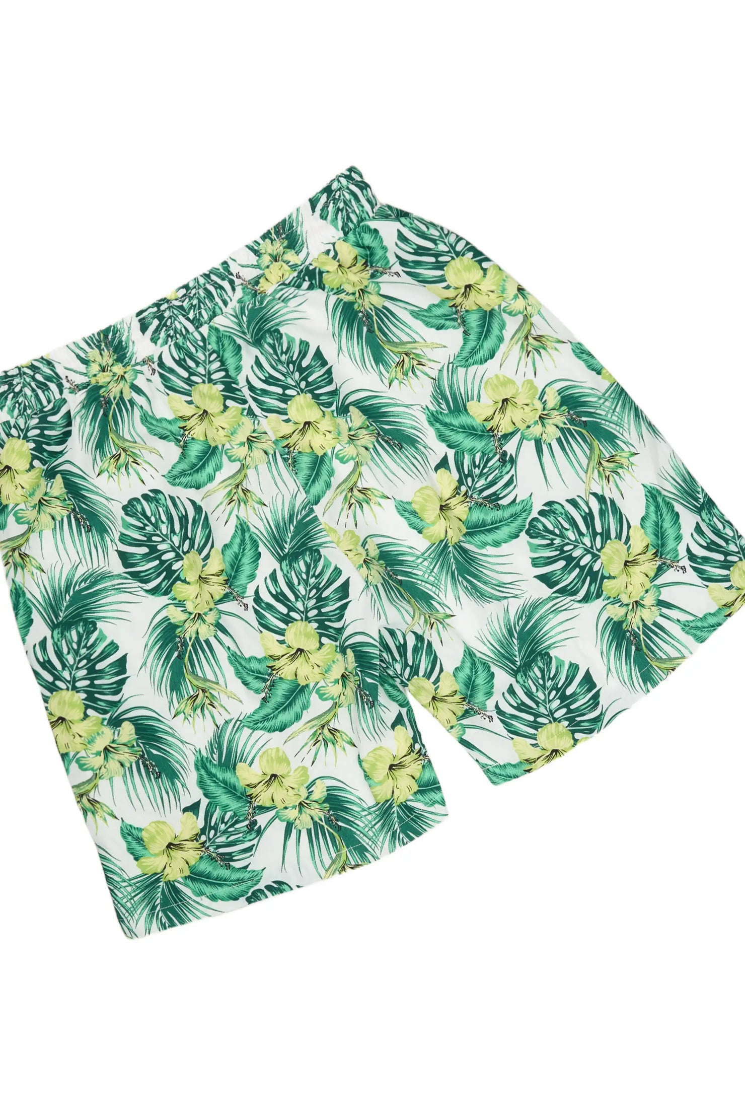 Puka Green Button Down Shirt/Short Set