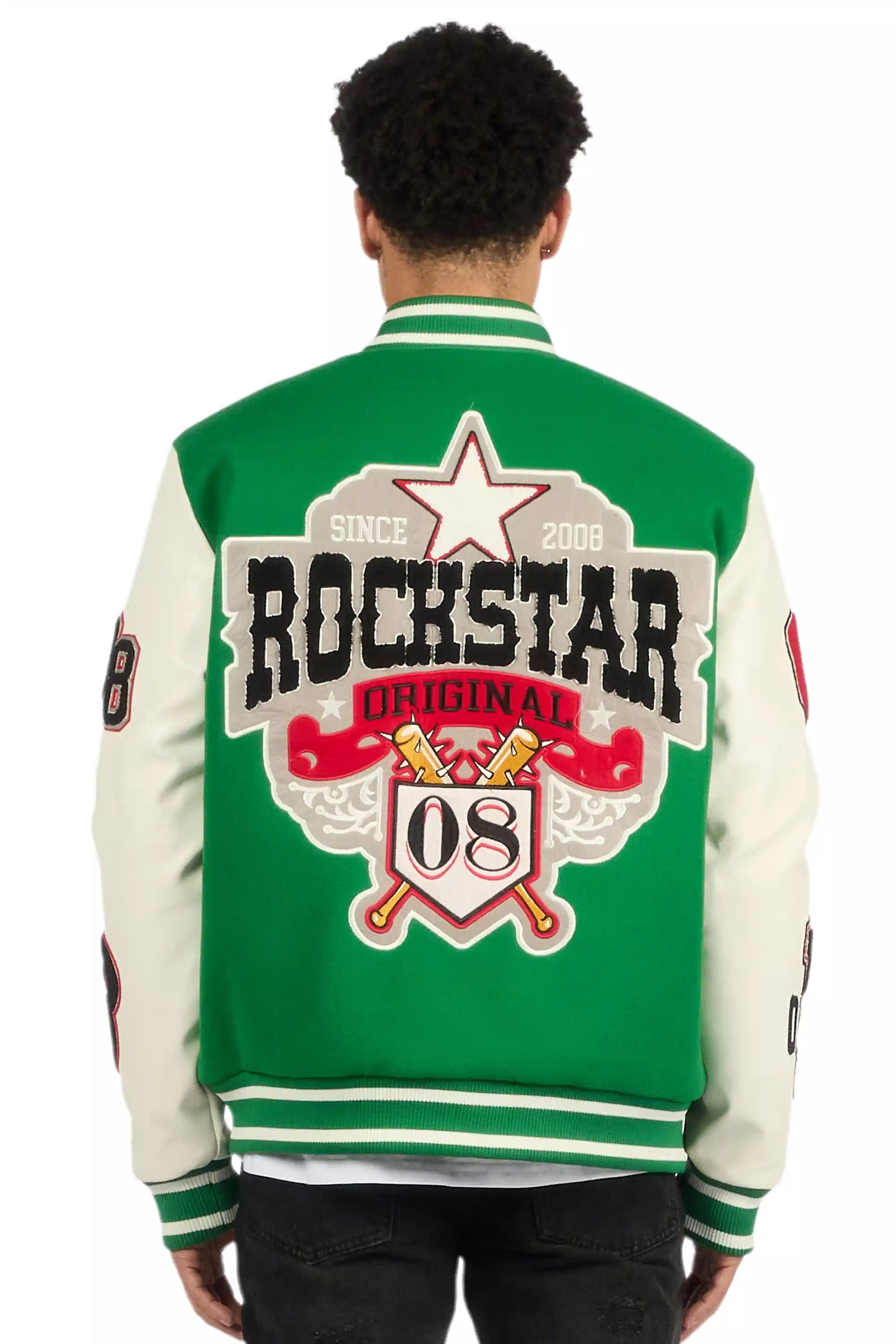 Ghoster Green Varsity Jacket