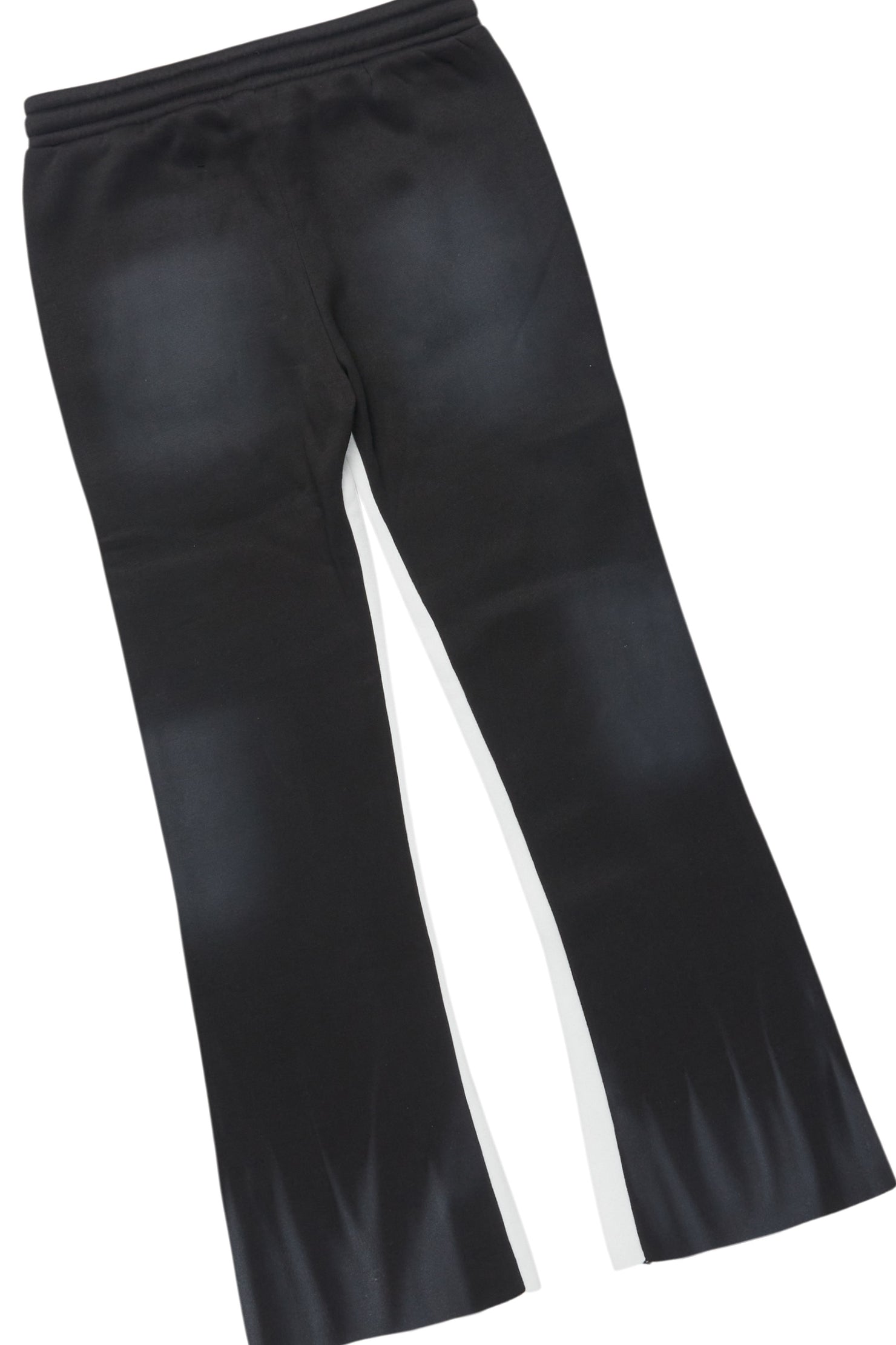 Boys Mallor Black/White Stacked Hoodie Track Set