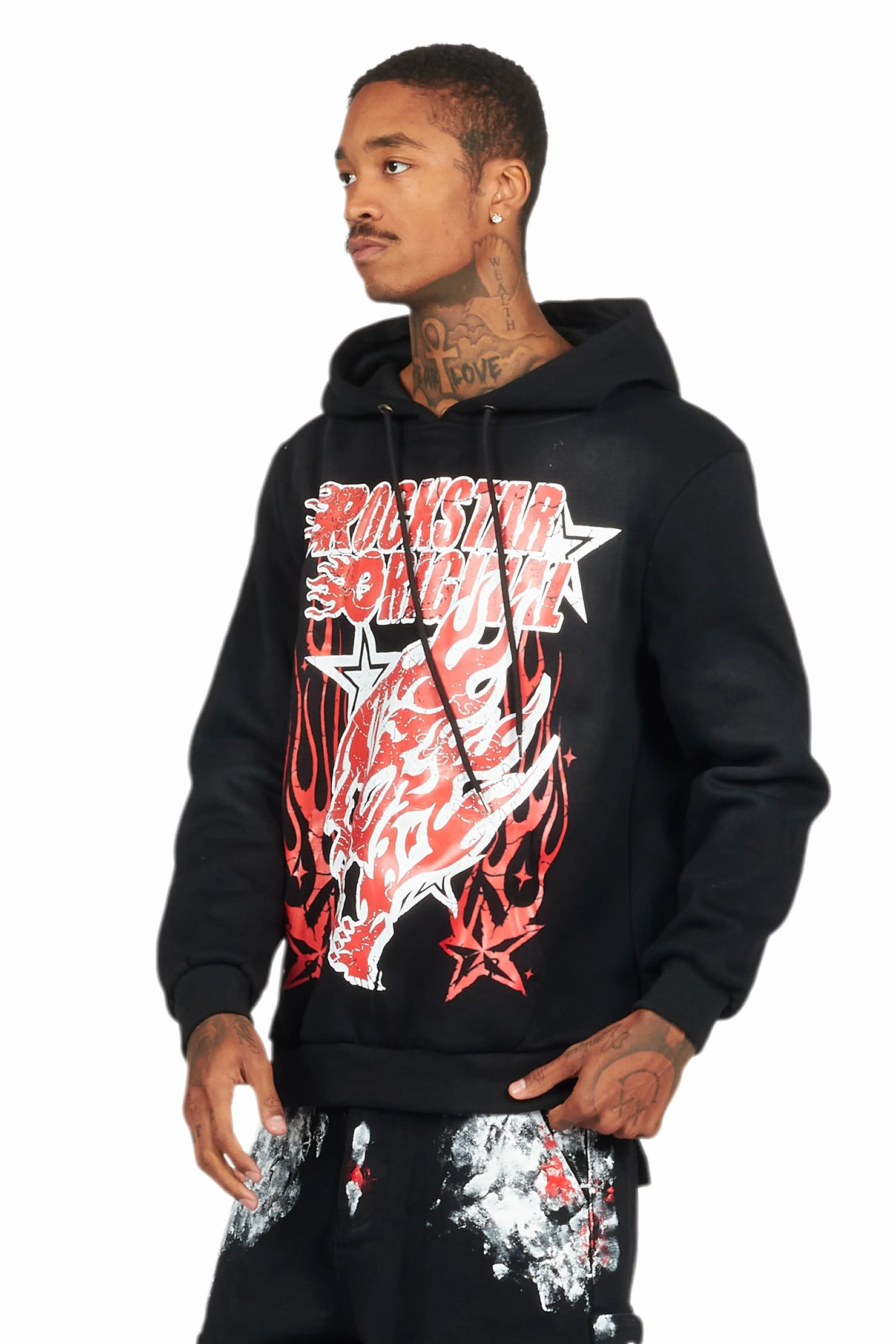 Smitty Black Graphic Hoodie