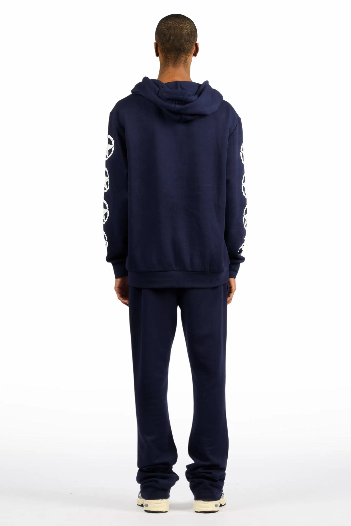 Wizzurd Navy/Red Hoodie Stacked Track Set