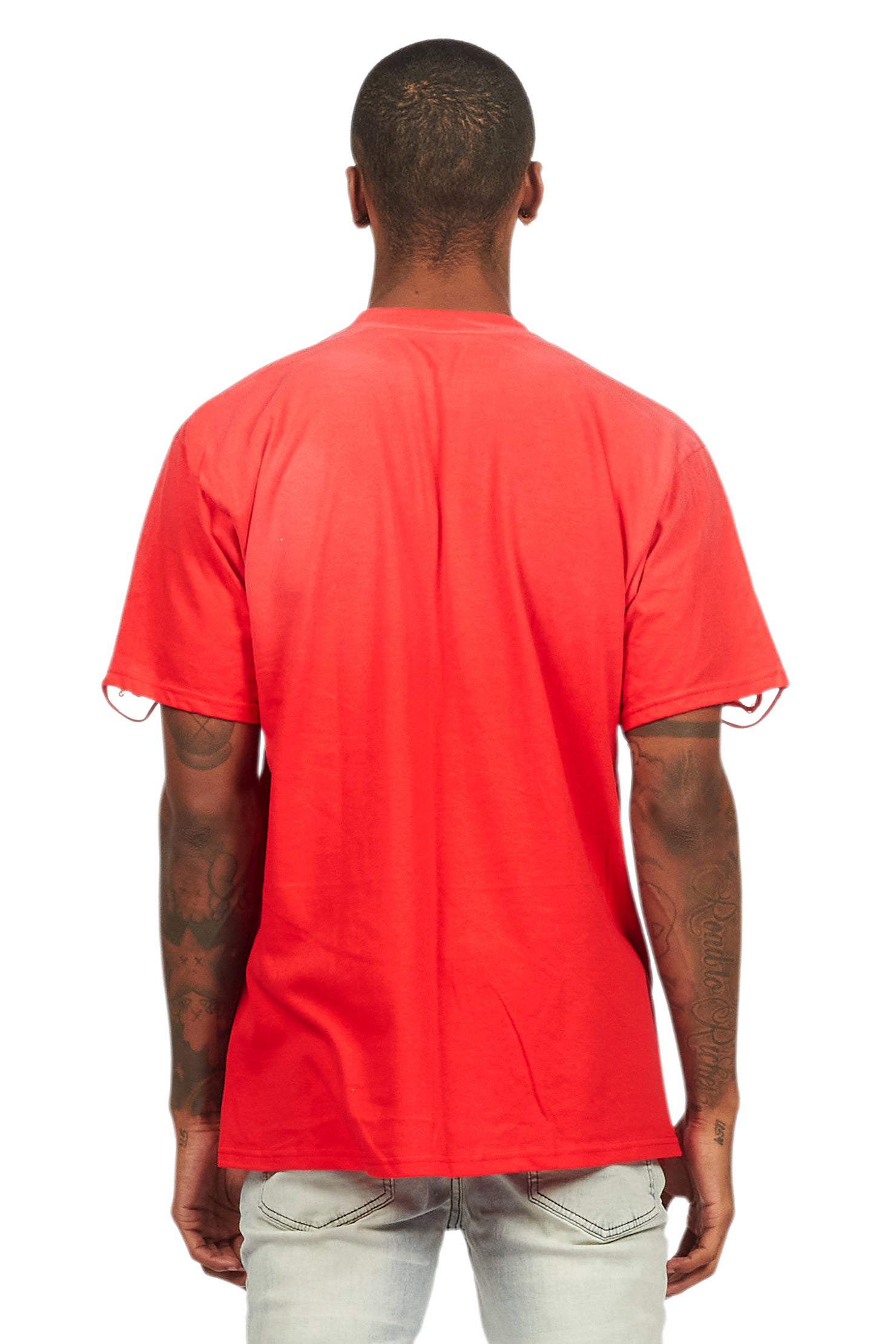 Deiter Red Oversized Graphic T-Shirt