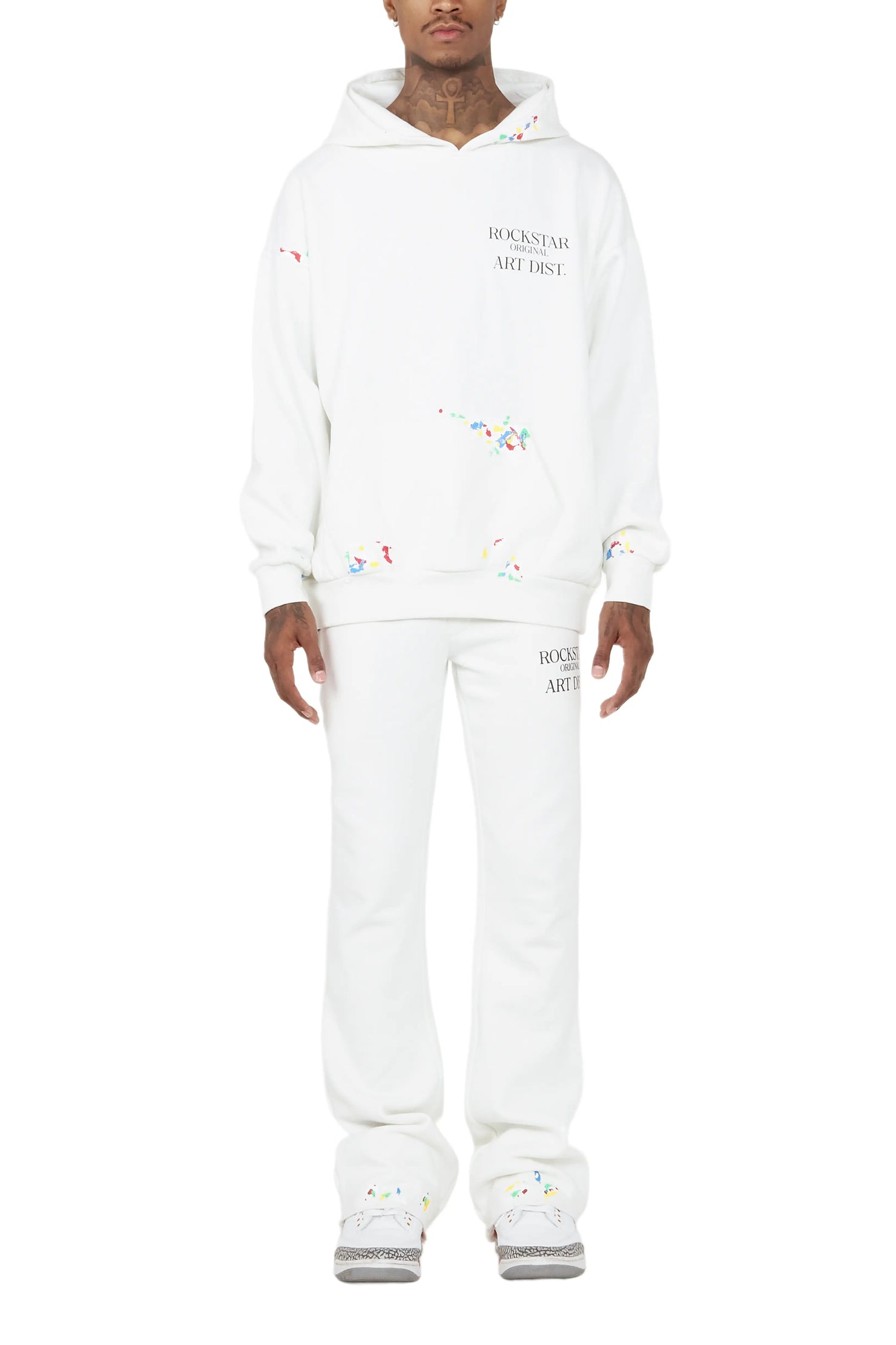 Rockstar Art Dist. Stone Hoodie/Flare Trackset