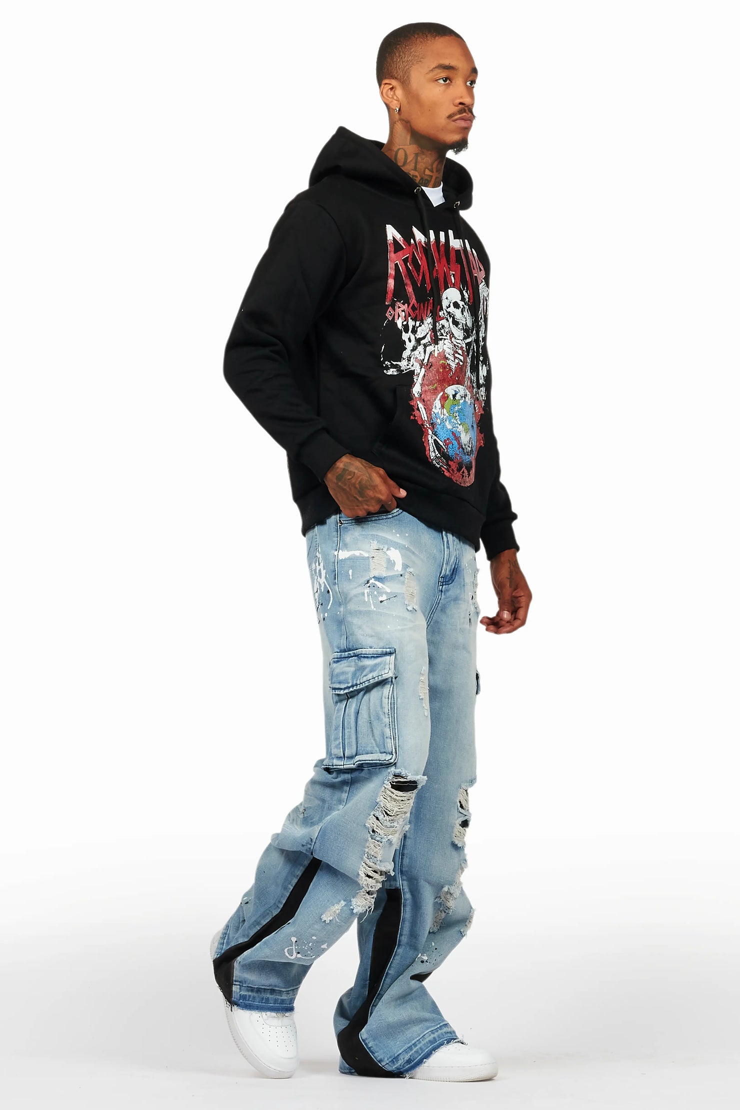 Barrett Black/Blue Hoodie/Baggy Fit Jean Bundle
