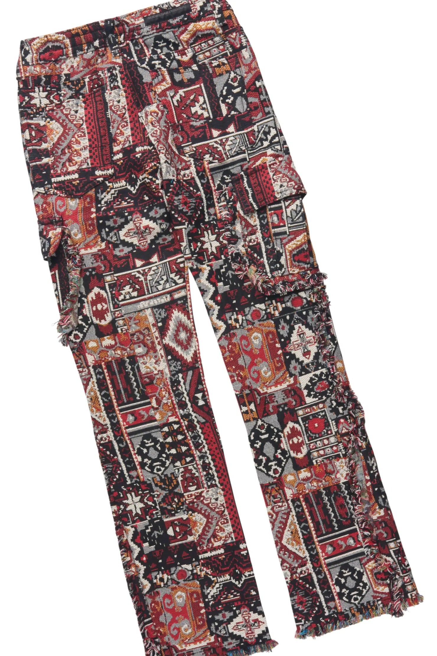 Boys Beau Red Hoodie & Ayami Multi Stacked Jean Set
