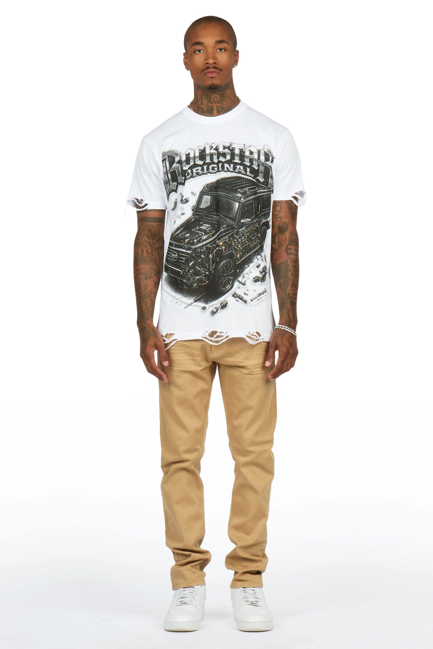 Devaughn Khaki Slim Fit Jean