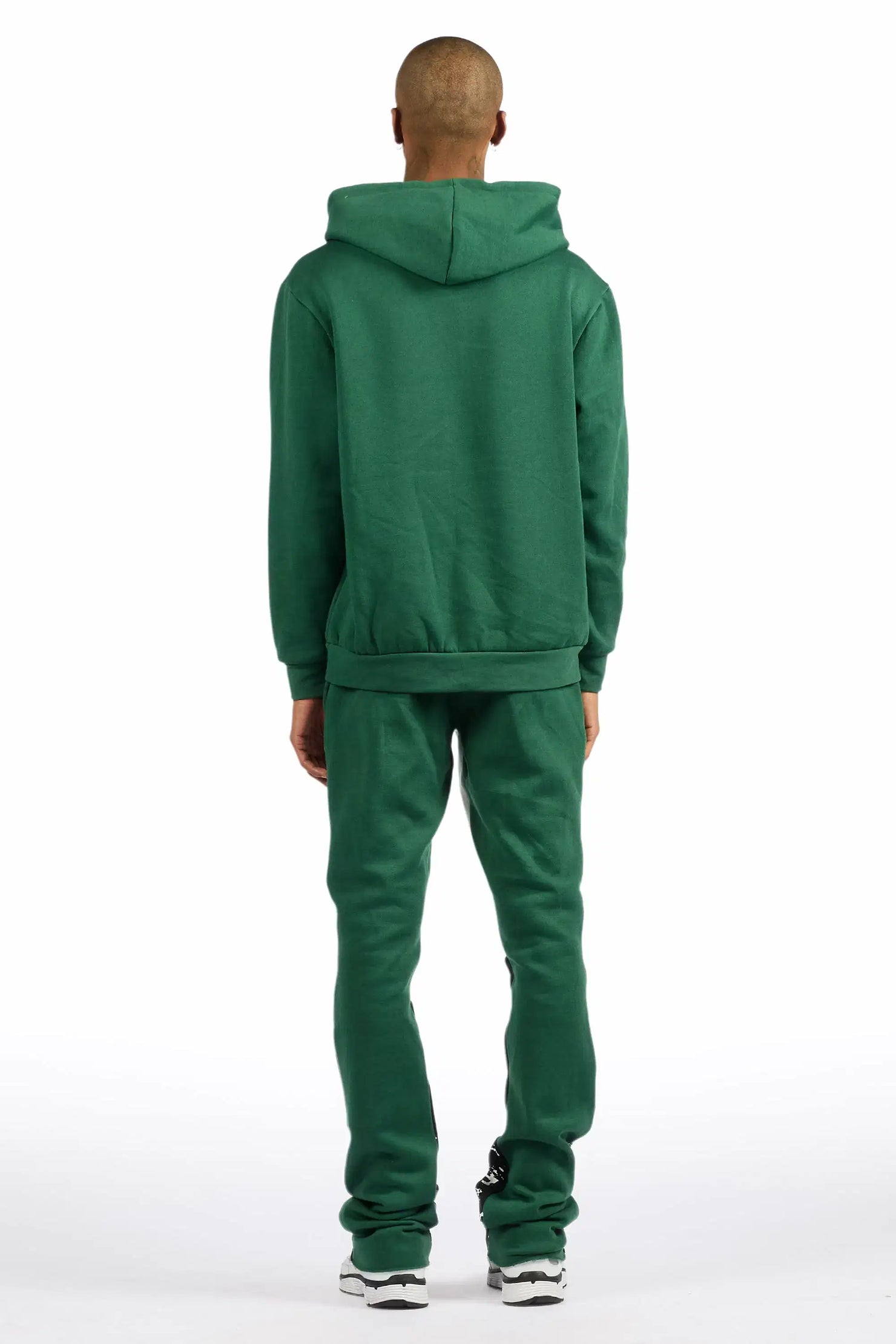 Horia Hunter Green/Multi Hoodie/Stacked Flare Track Set