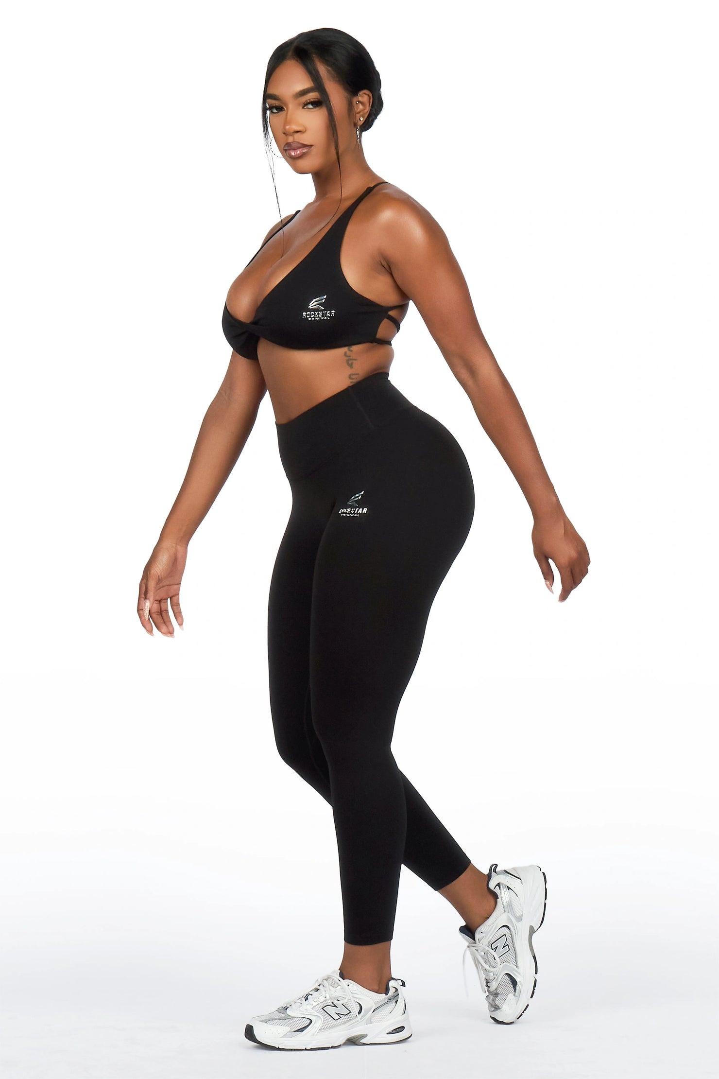 Kischa Black Tank Active Legging Set