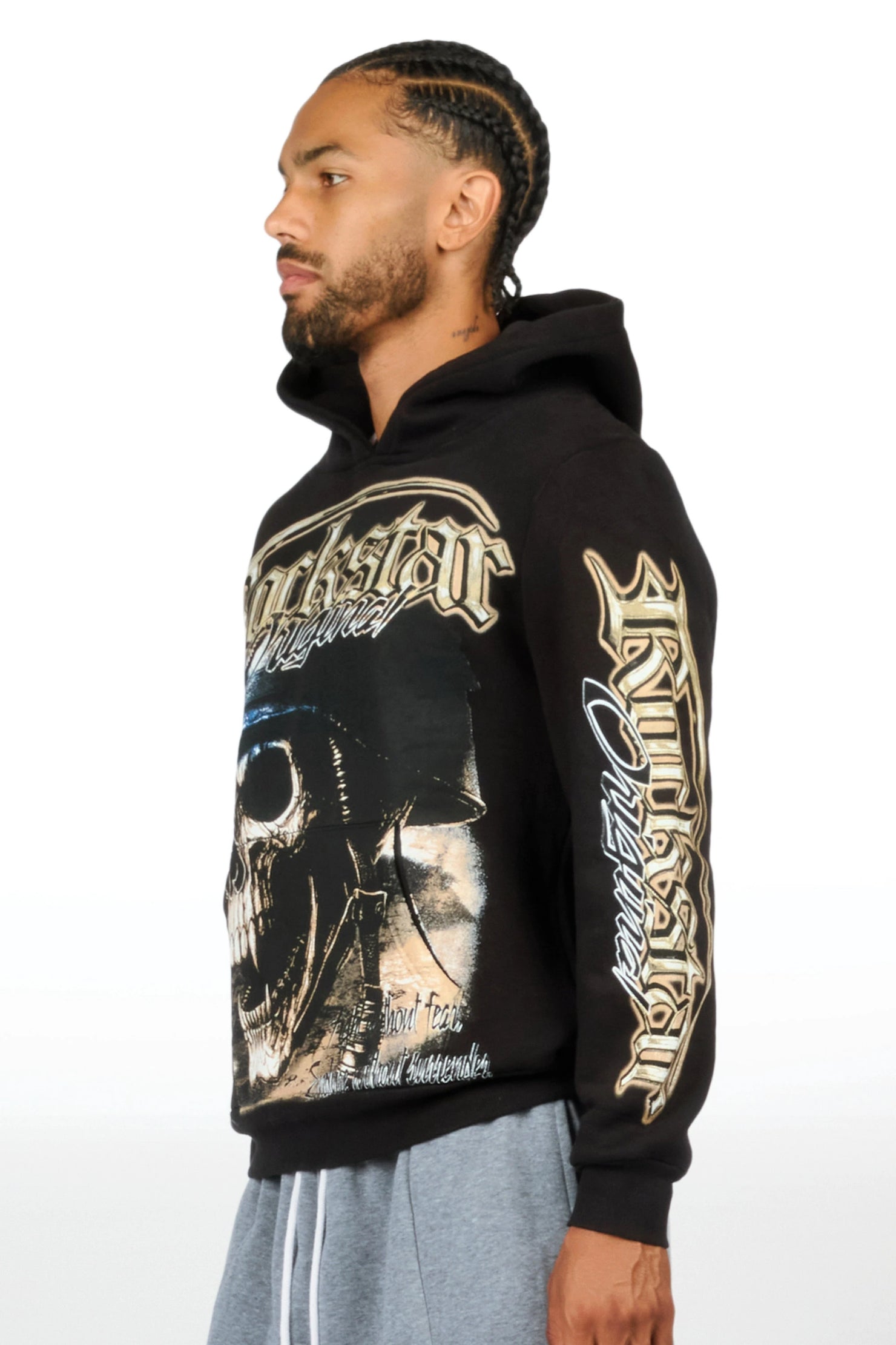 Navid Black Graphic Hoodie