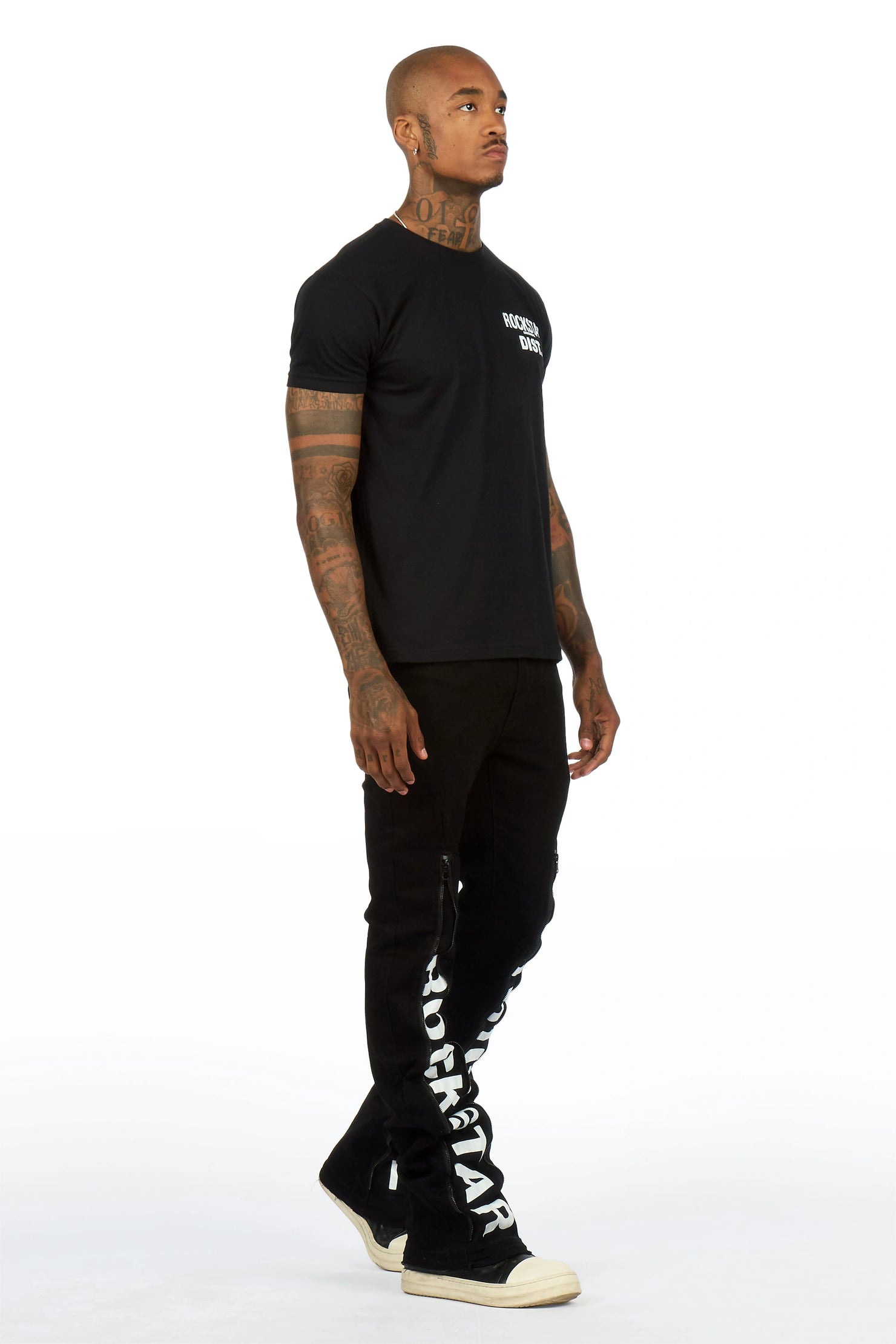 Philly Black Stacked Fit Jean