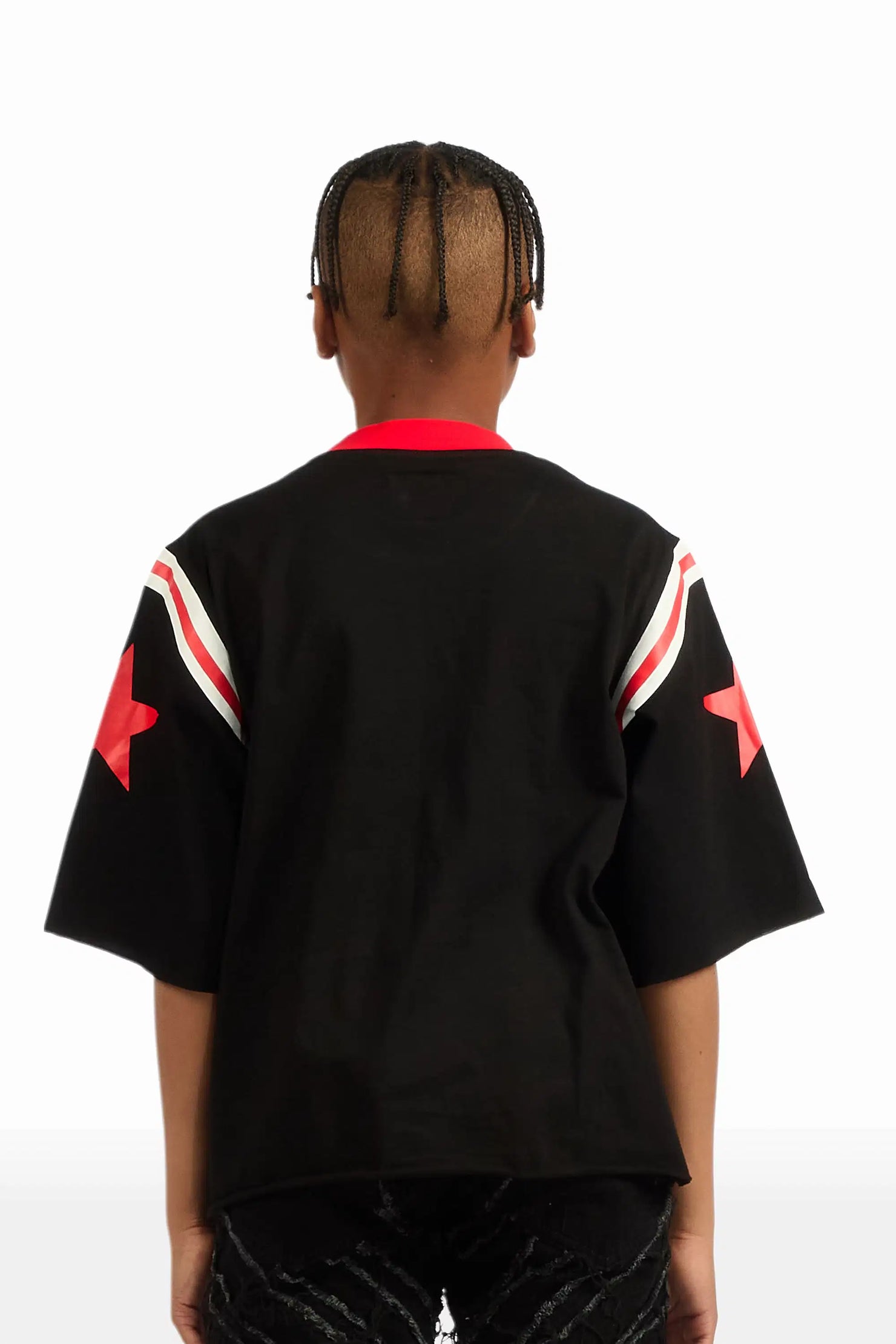 Boys States Black/Red Jersey Tee