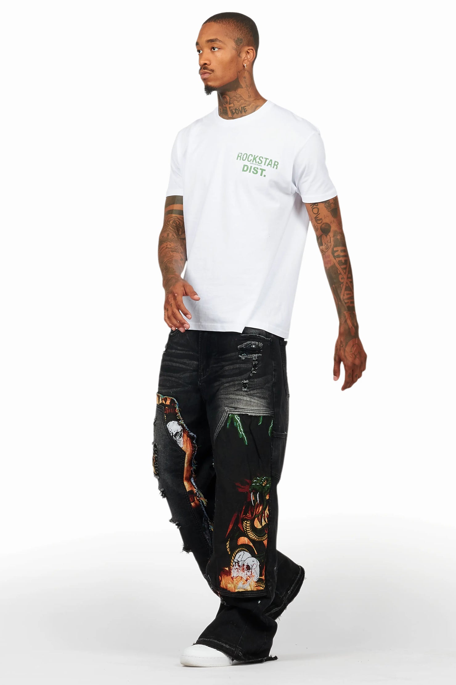 Yanis Black Baggy Fit Jean