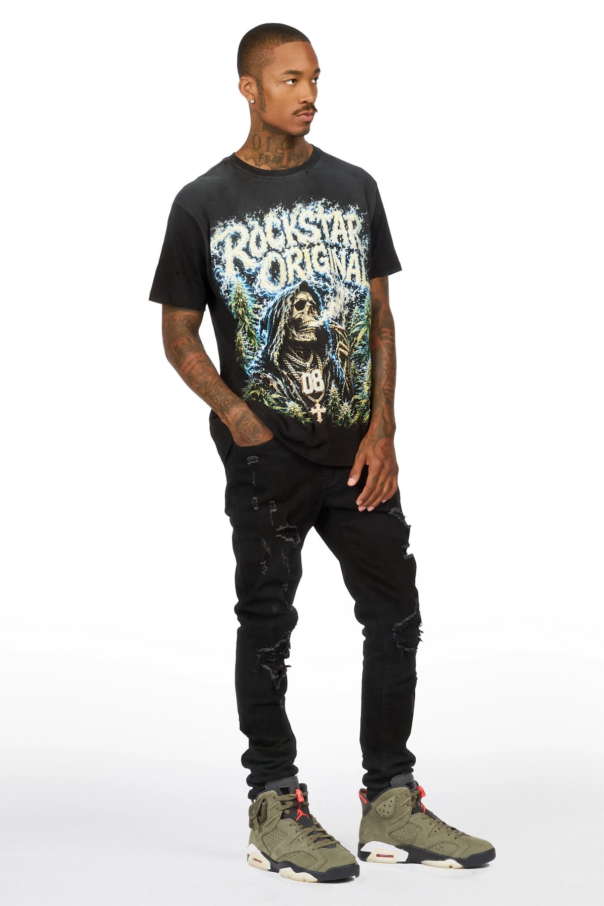 Depino Jet Black Slim Fit Jean