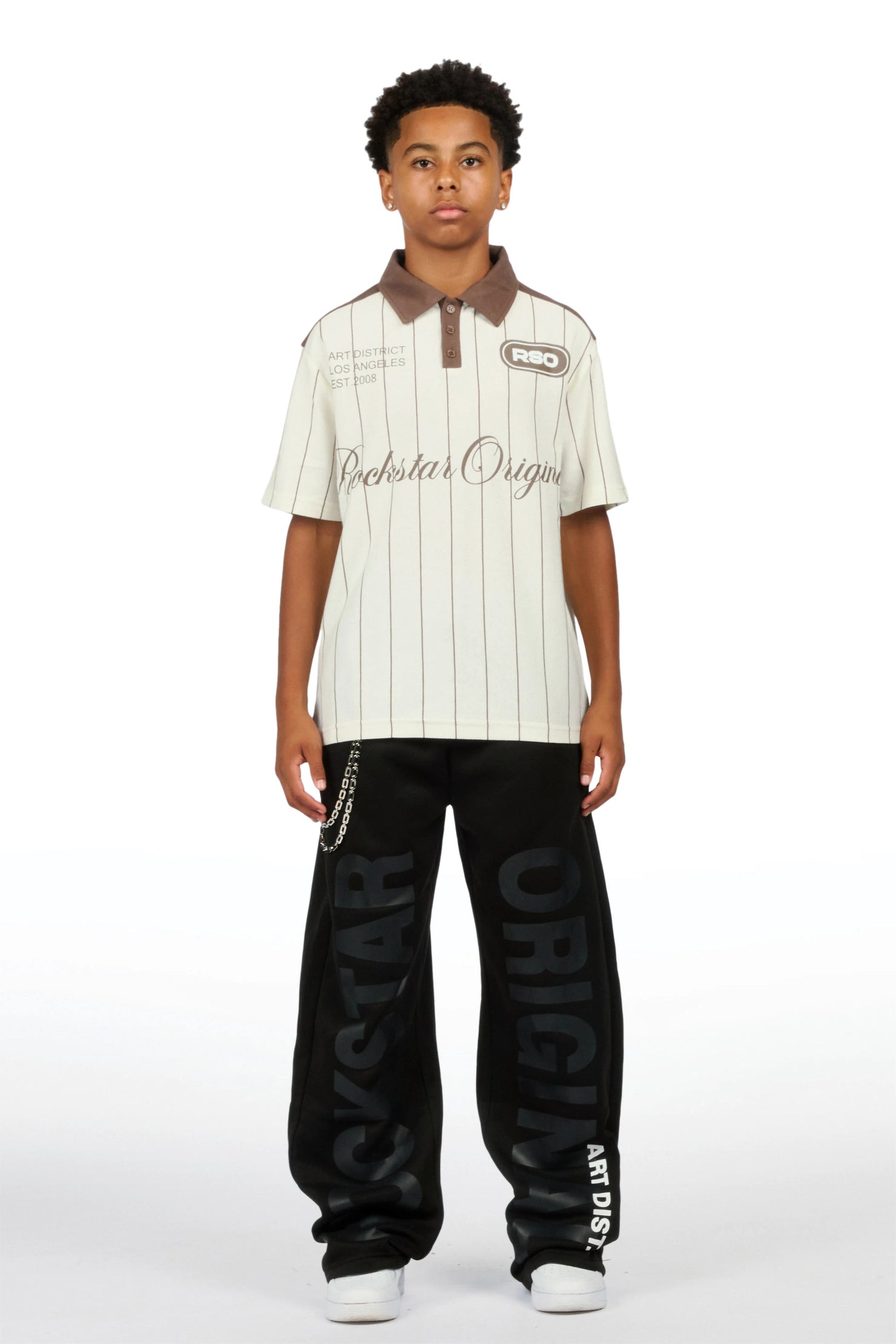 Boys Hazy Black Super Baggy Track Pant