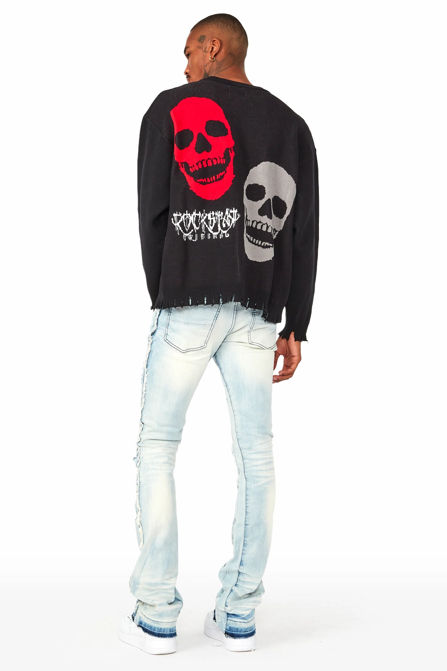 Kaleb Black Knit Sweater