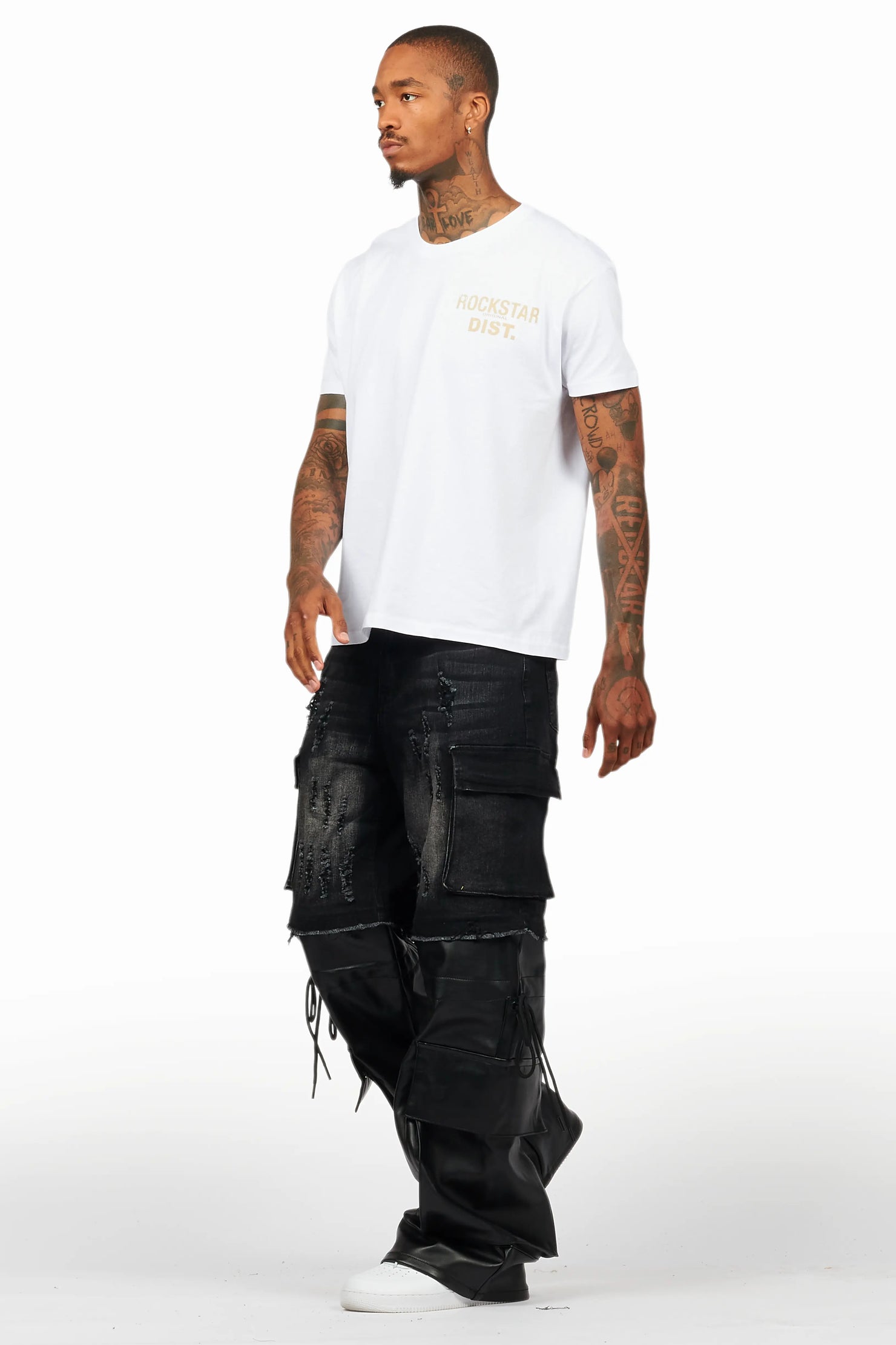 Baatar Black Baggy Fit Jean