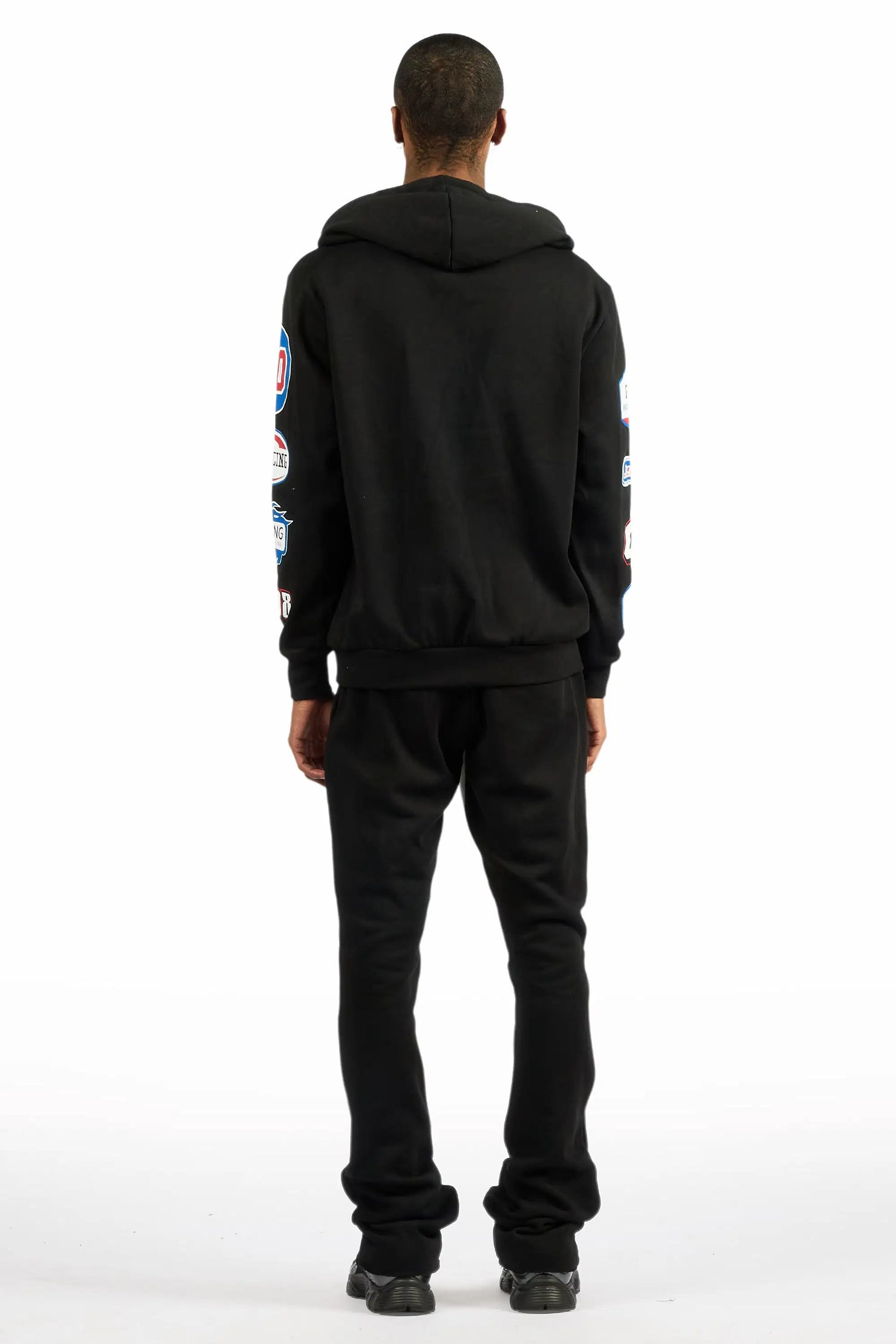 Komanda Black/Multi Hoodie/Stacked Flare Track Set