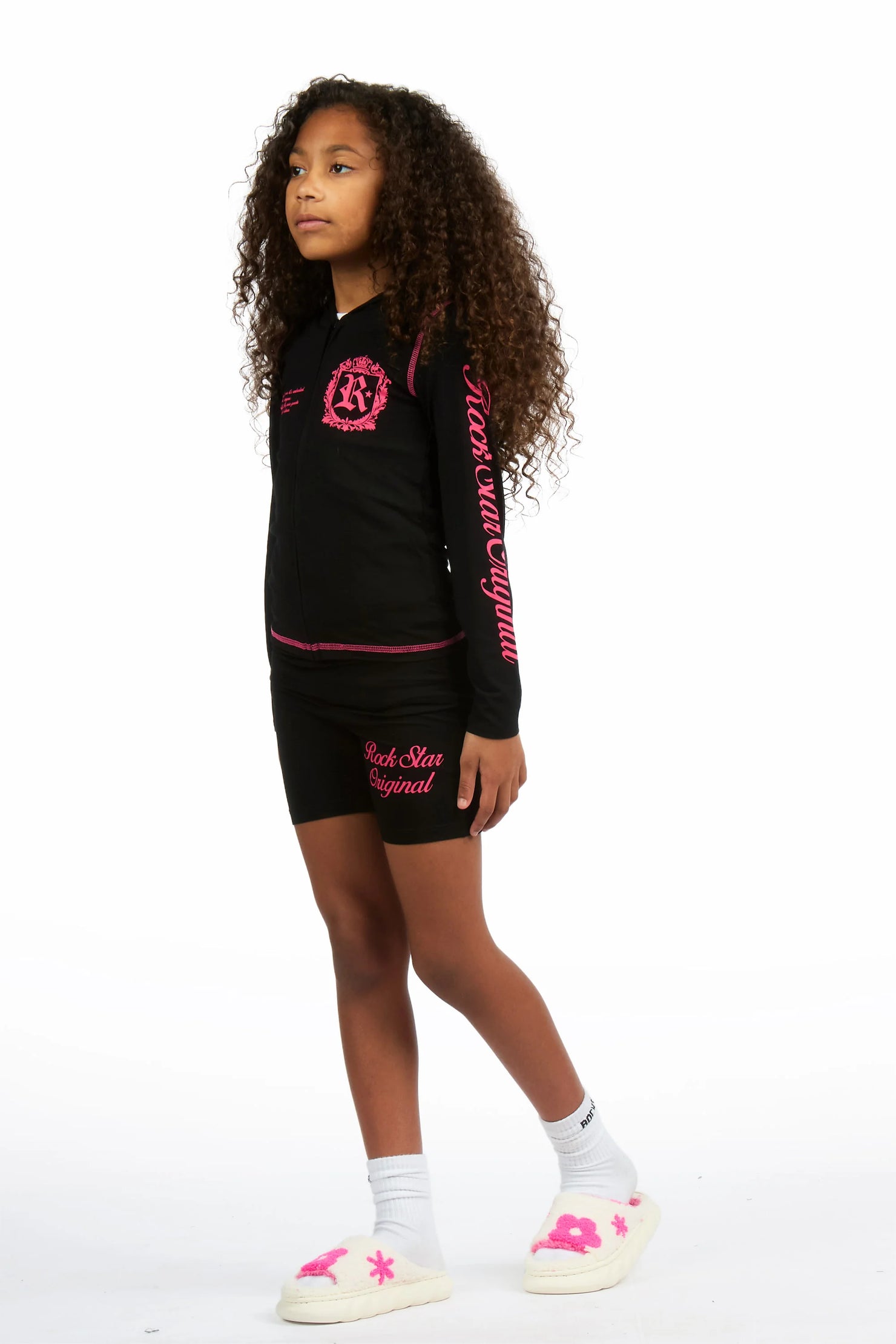 Girls Desmnie Black Short Set