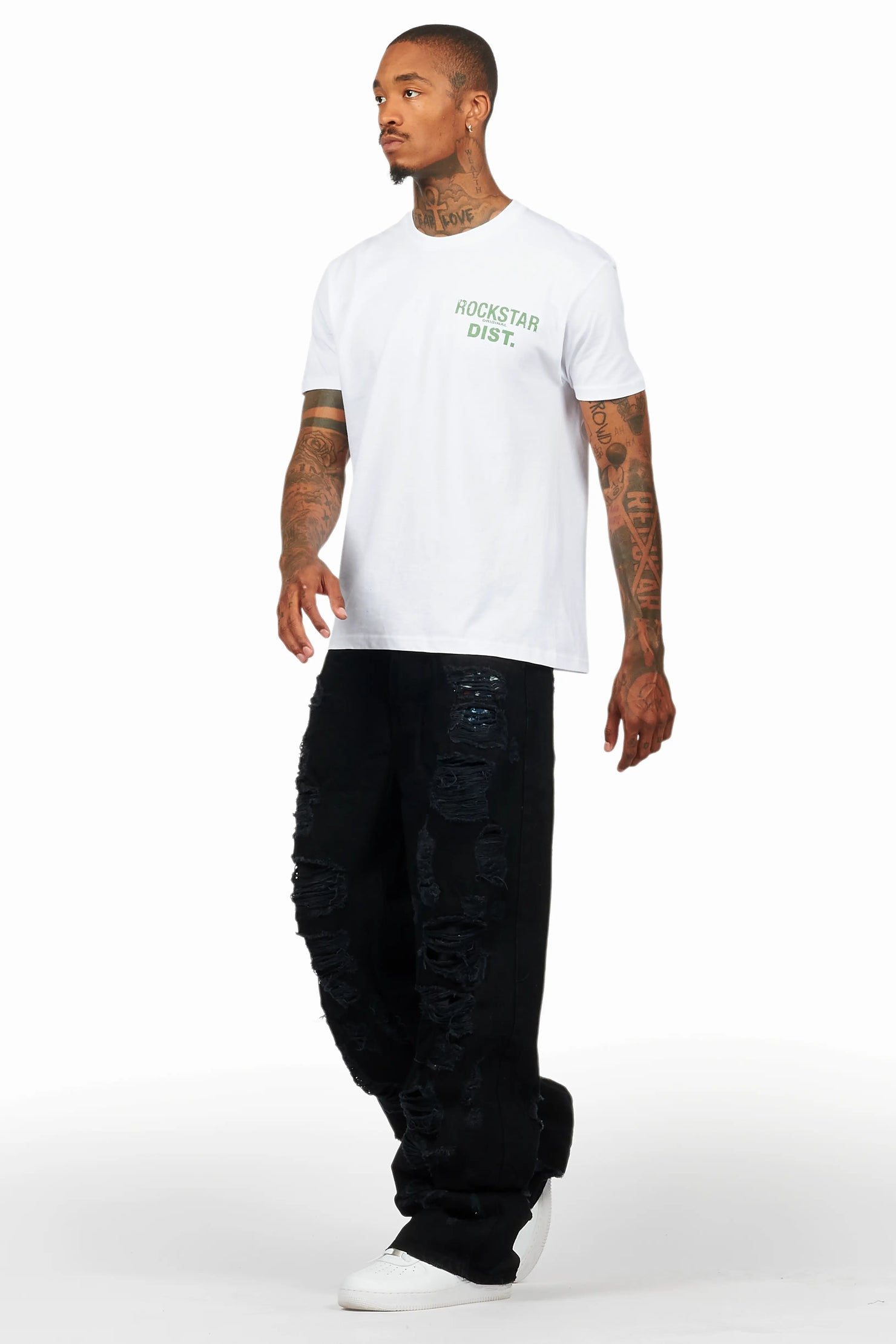 Mical Black Baggy Fit Jean