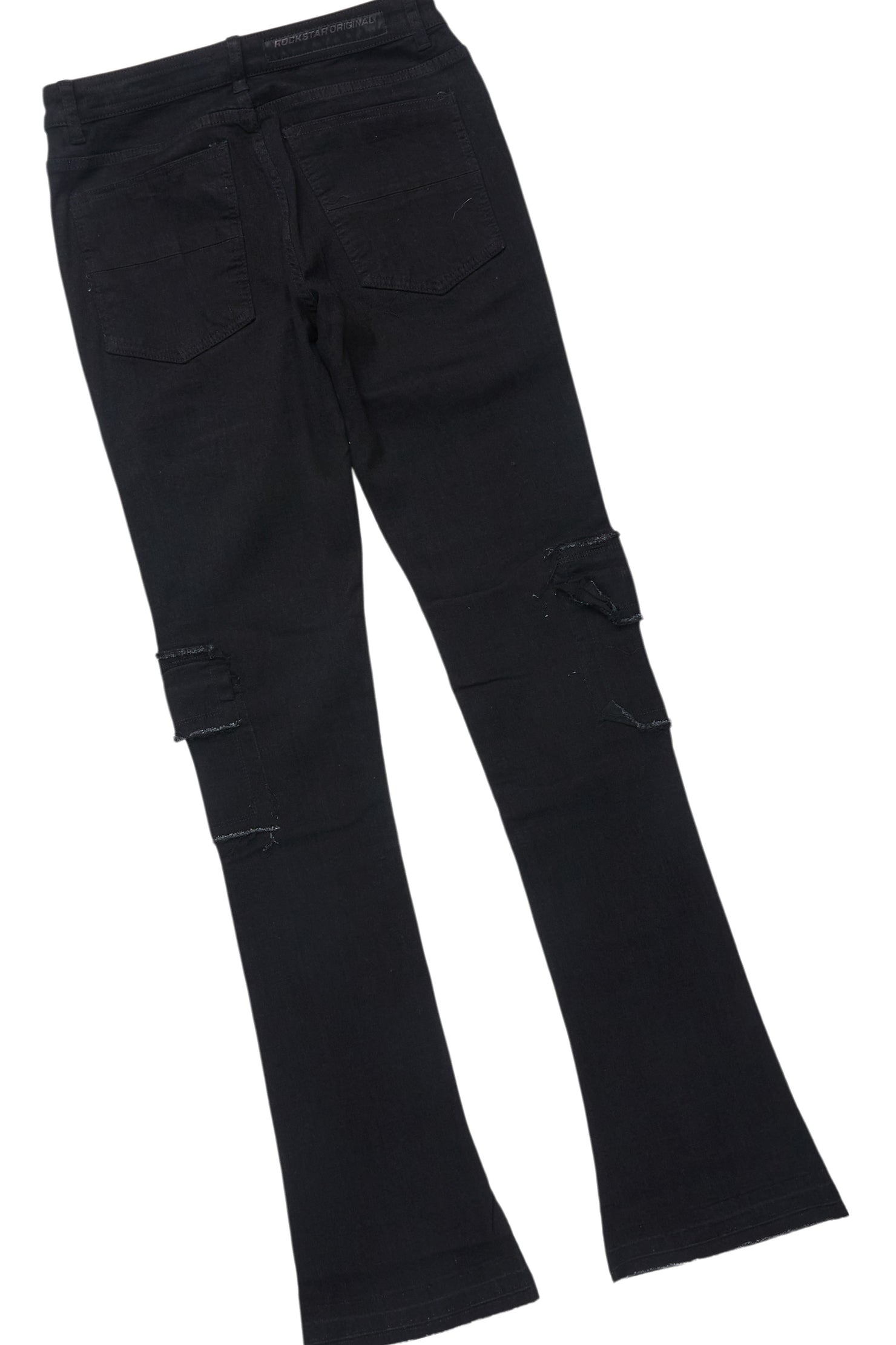 Grill Black T-Shirt/Stacked Flare Cargo Jean