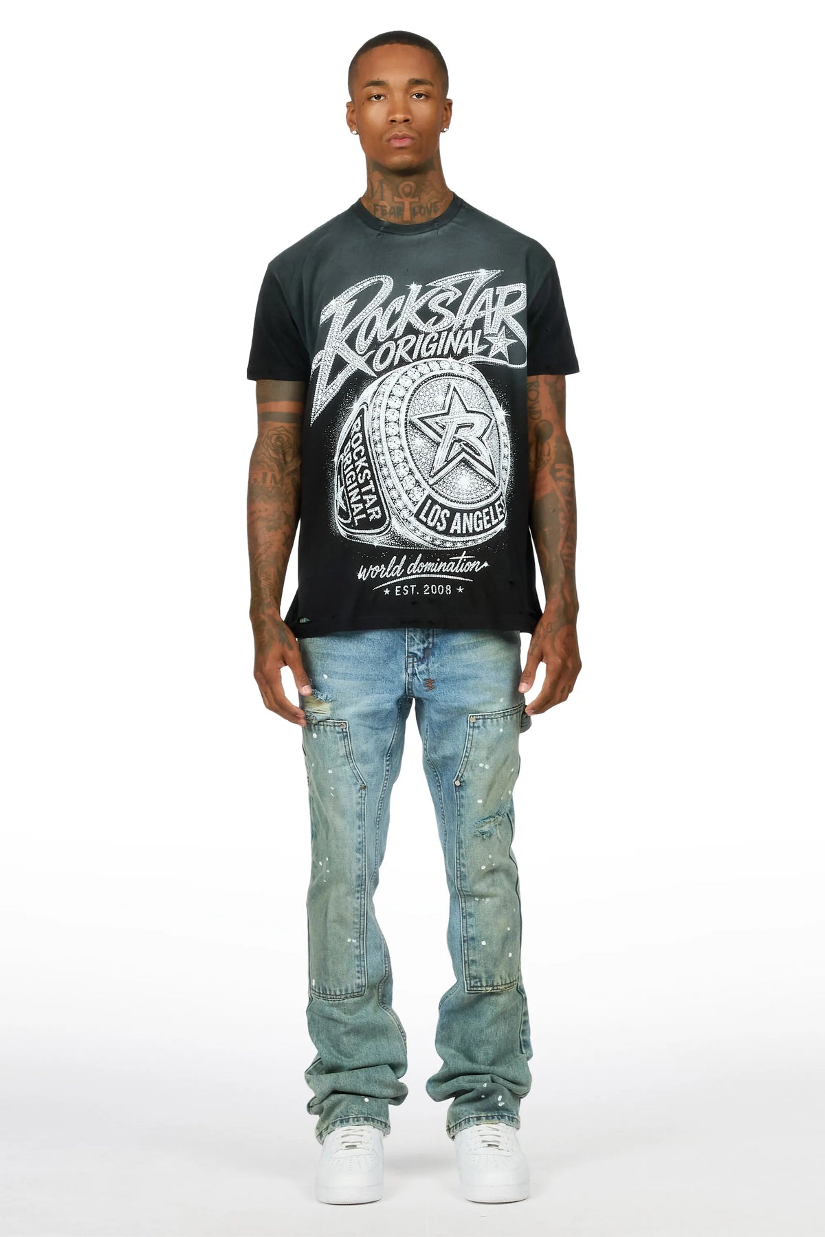 Wren Blue Stacked Fit Jean