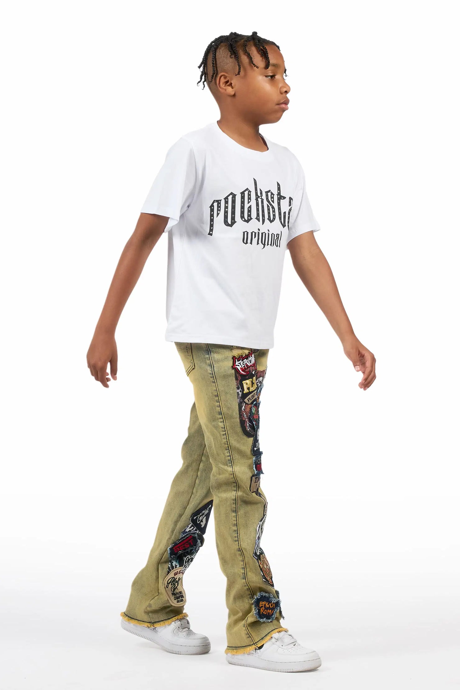 Boys Espen Tint Stacked Flare Jean