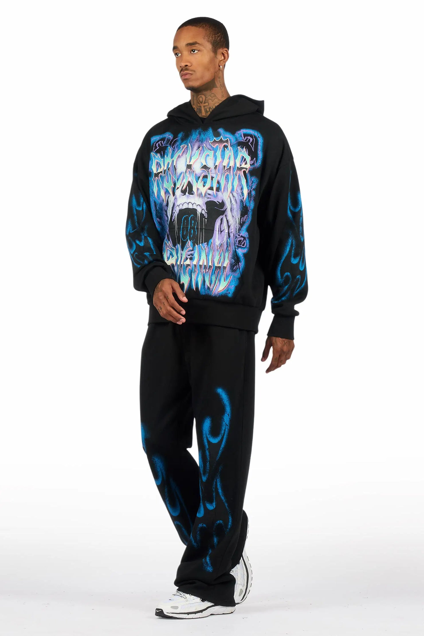 Rez Black Hoodie/Baggy Pant Track Set