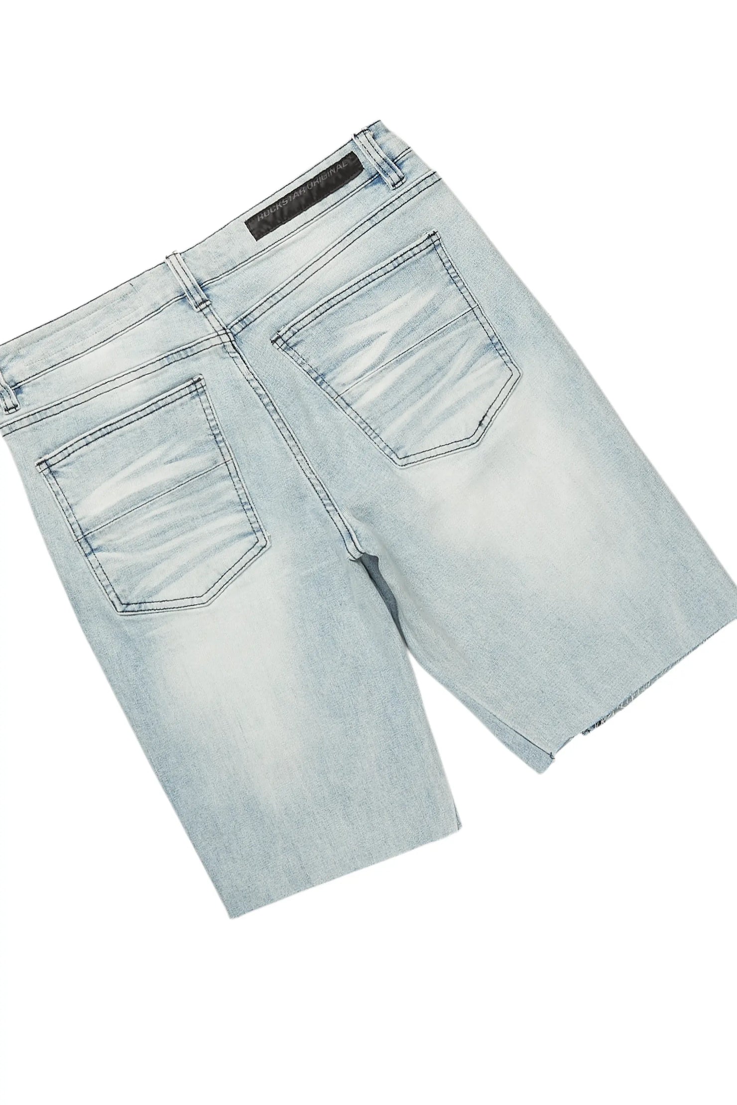 Butch White/Black T-Shirt/Denim Short Set
