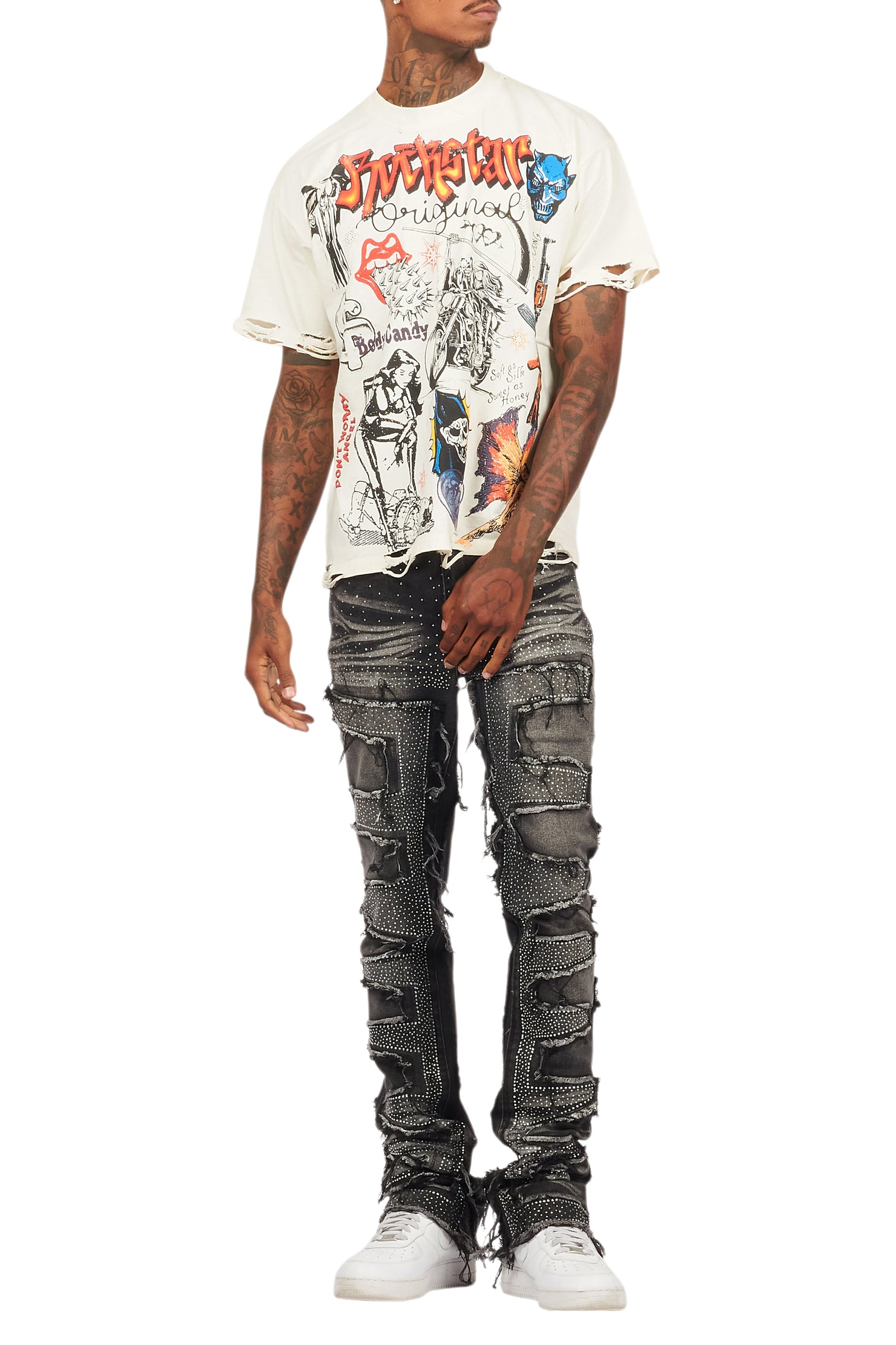 Shoota Vintage Sand Oversized Graphic T-Shirt